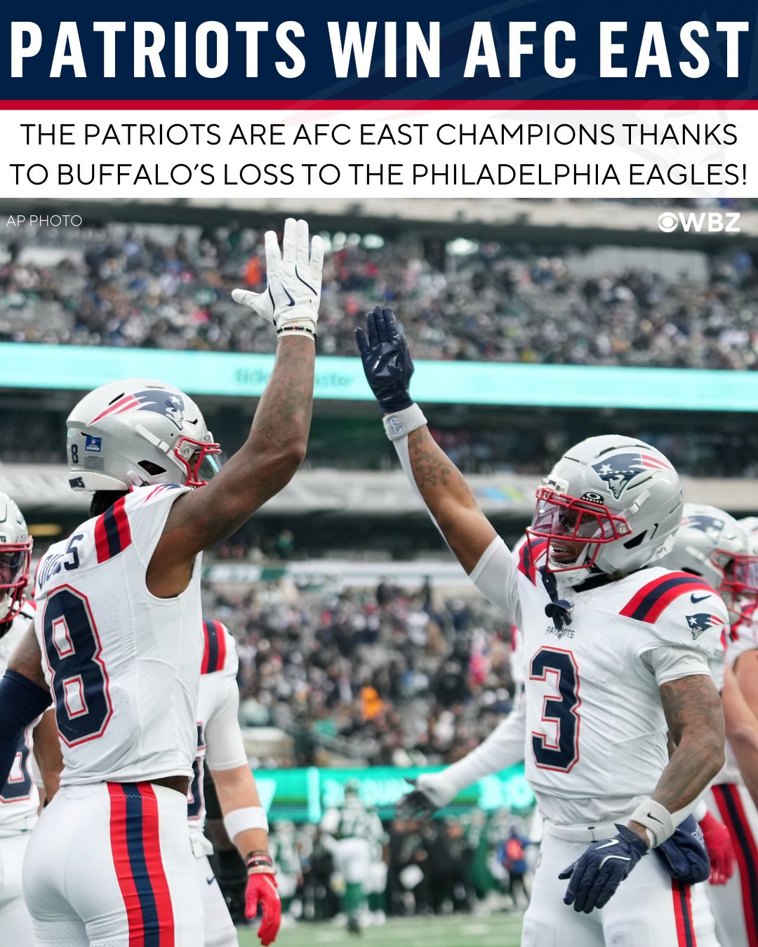 . Patriots Are Back on Top! Bills’ Final-Second Collapse Gifts New England the AFC East Title