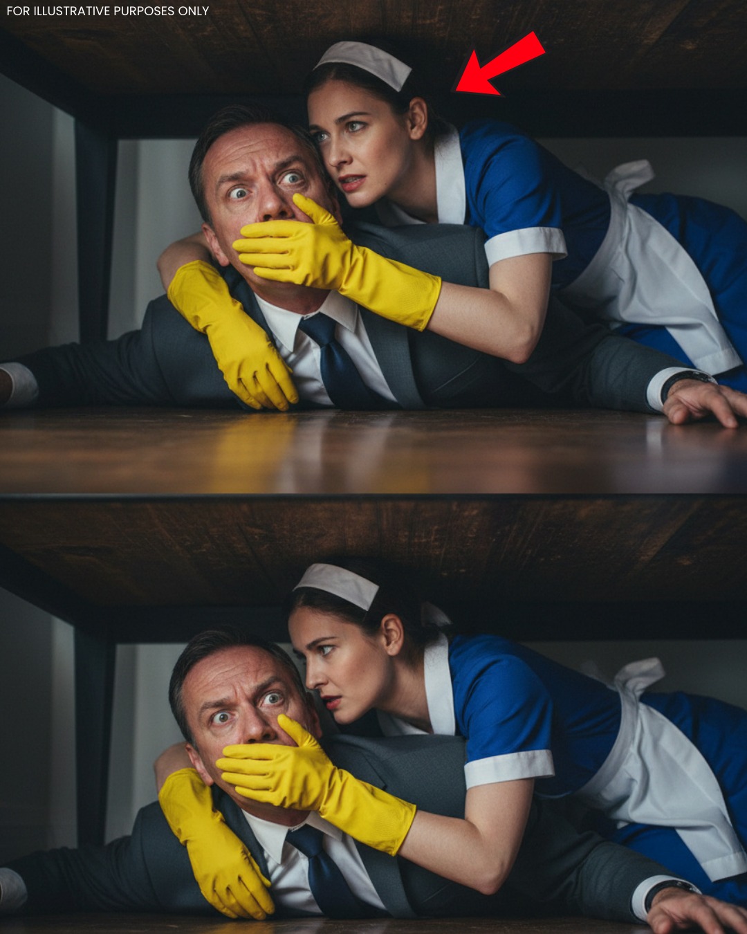 The cleaning lady whispered, “Don’t make a sound,” and what the millionaire overheard made his hands shake.