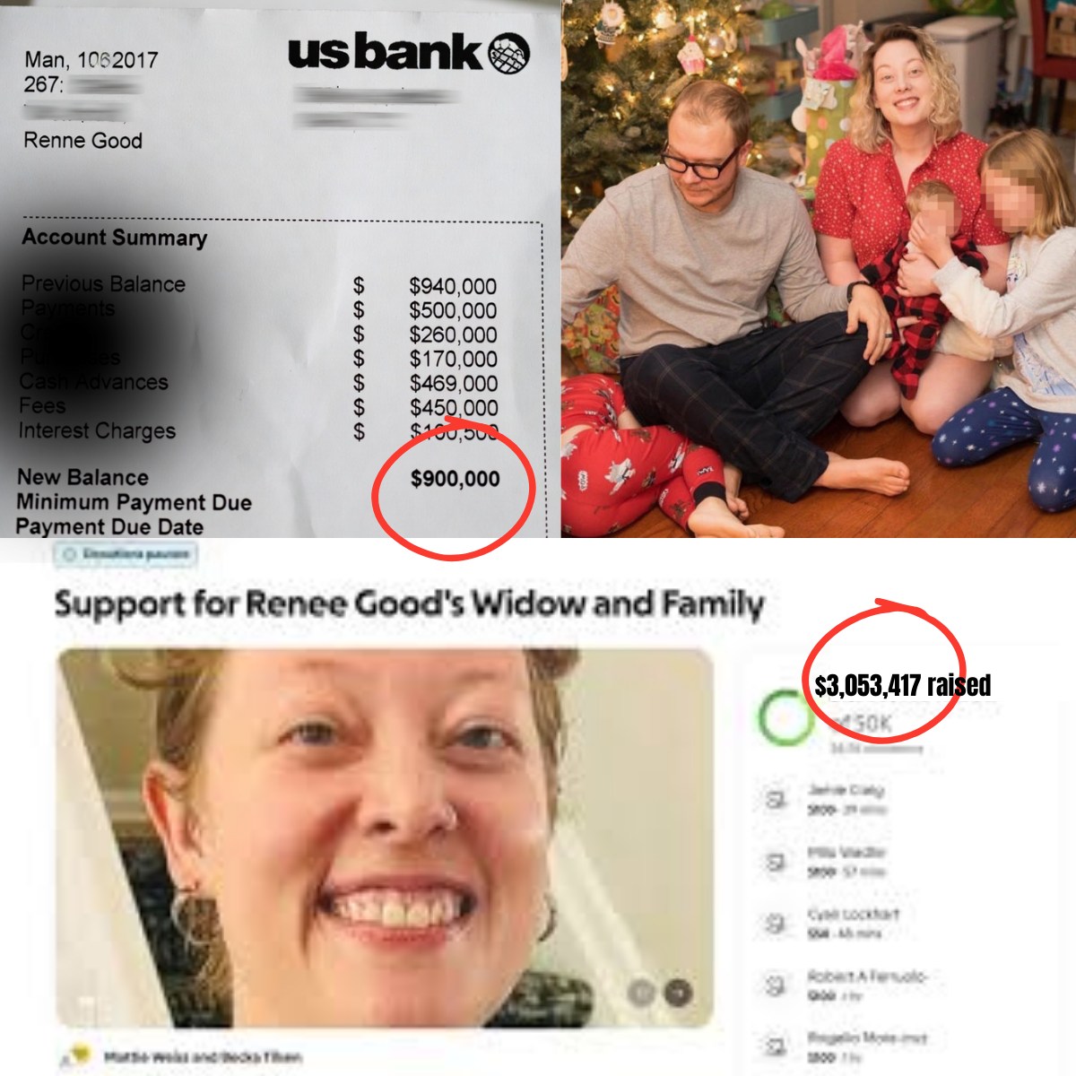 Behind the $3 million donations for Renee Good were… bank debts?