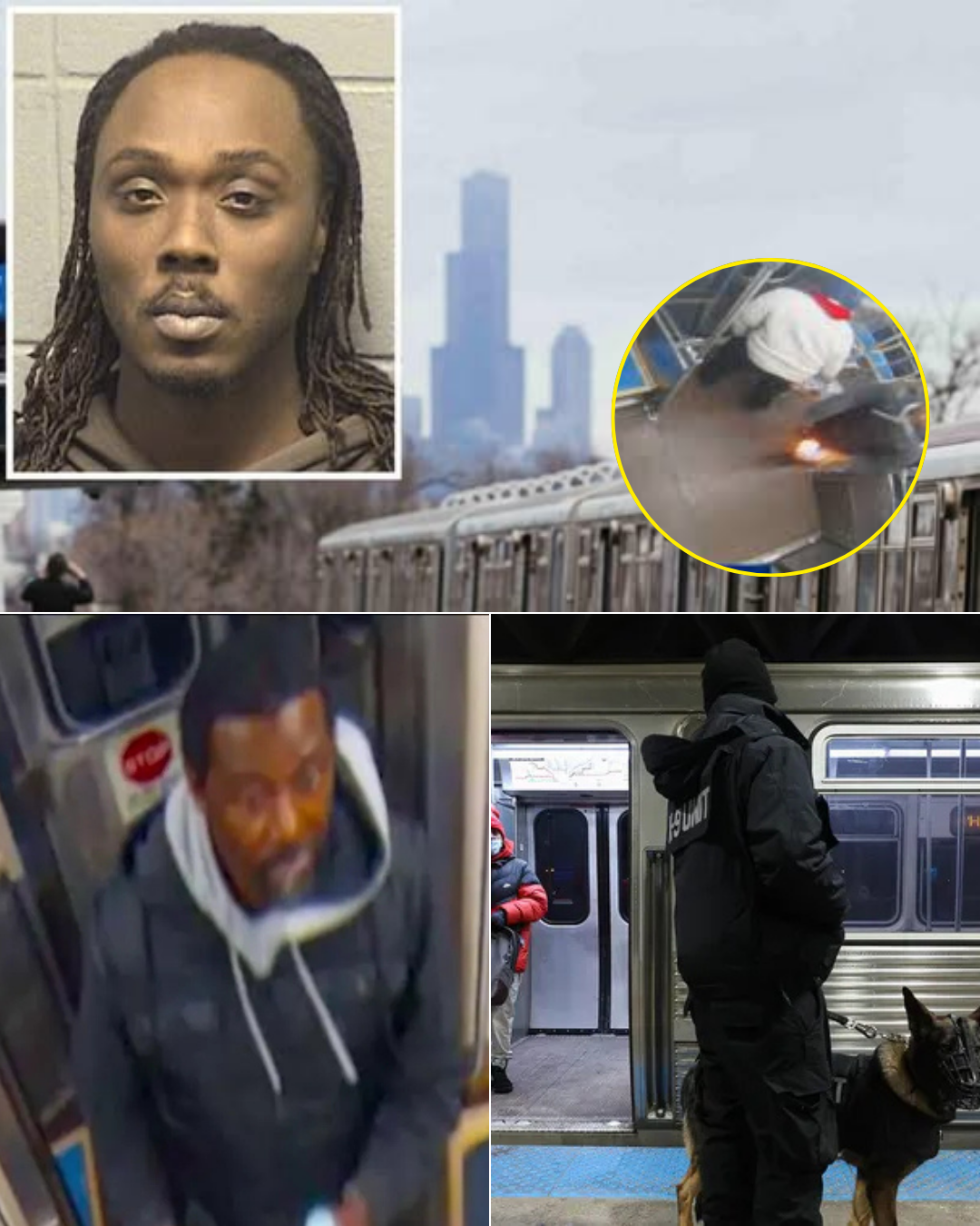 โThe suspect accused of ki/lling a sleeping passenger on a train in Chicago filmed the att/ack himself โ a video that has stunned the nation has now been fully released.โ