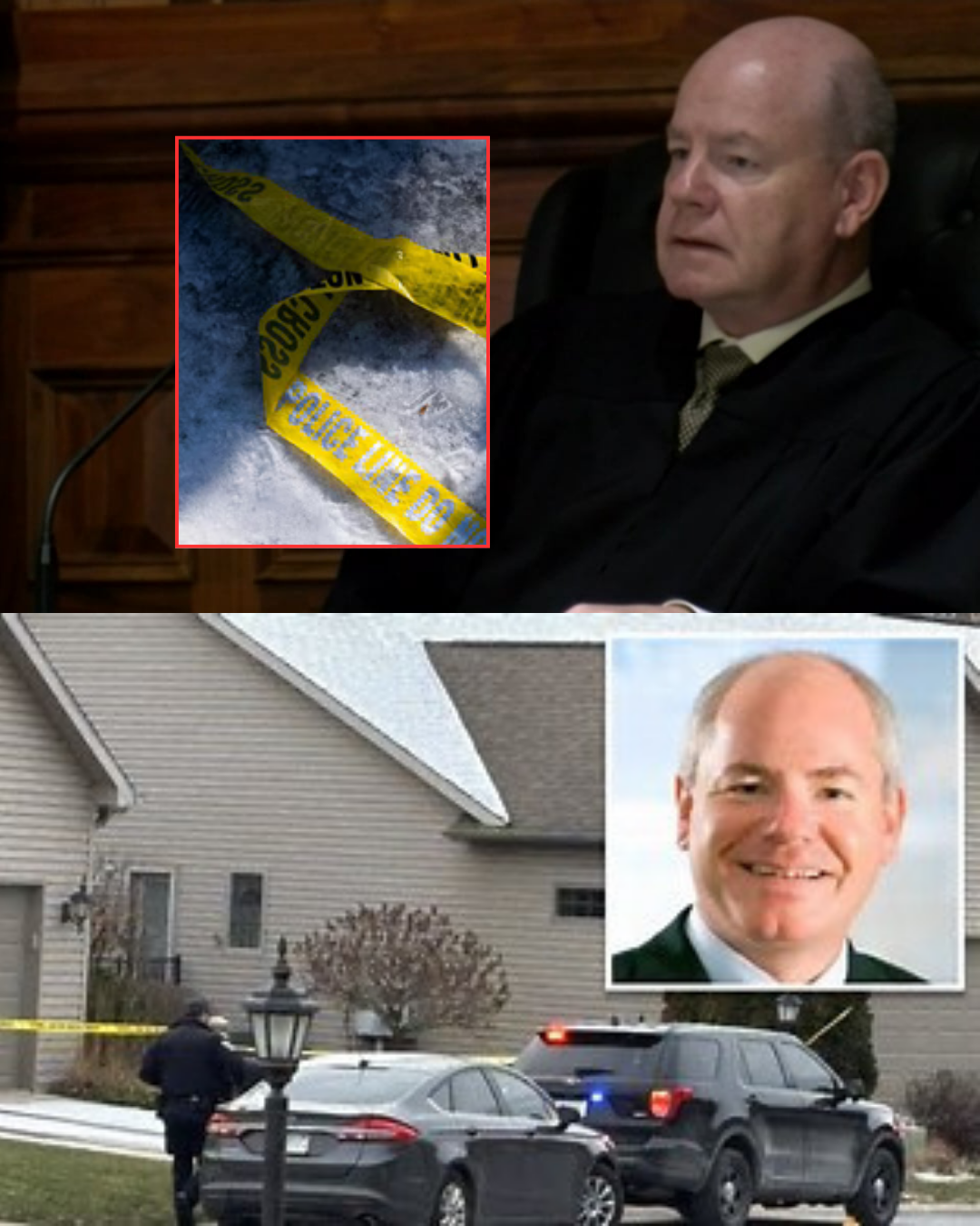 The identity of the suspect in the shooting that injured a judge and his wife in Indiana has been revealed