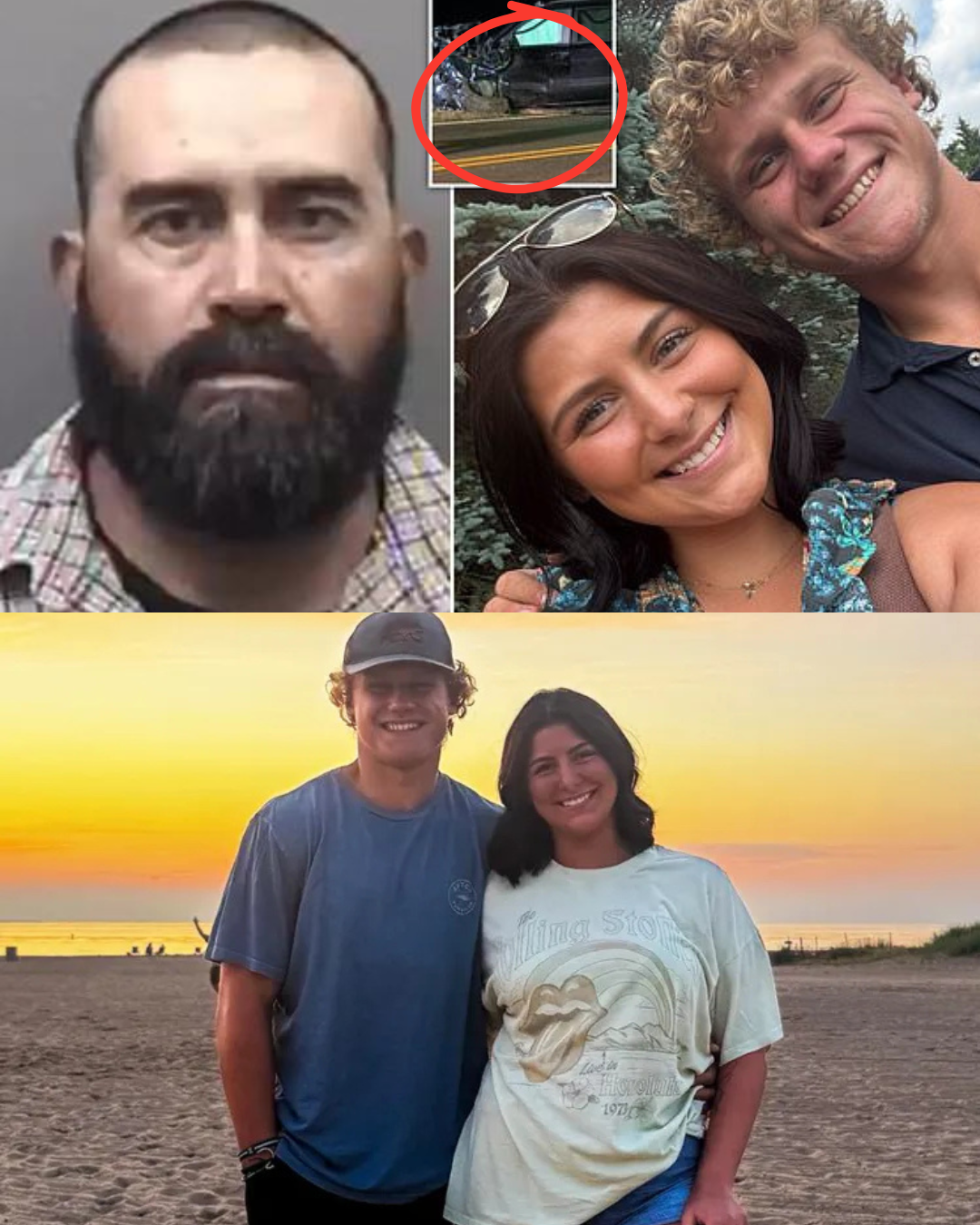 The pain was immense: She rushed to save her lover, but it was too late. A football goalkeeper and his girlfriend were run over and ki/led by a dr:u/nk driver