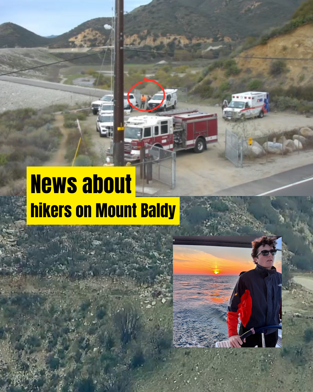 The identities of the two remaining hikers involved in the disappearance on Mount Baldy have now been revealed