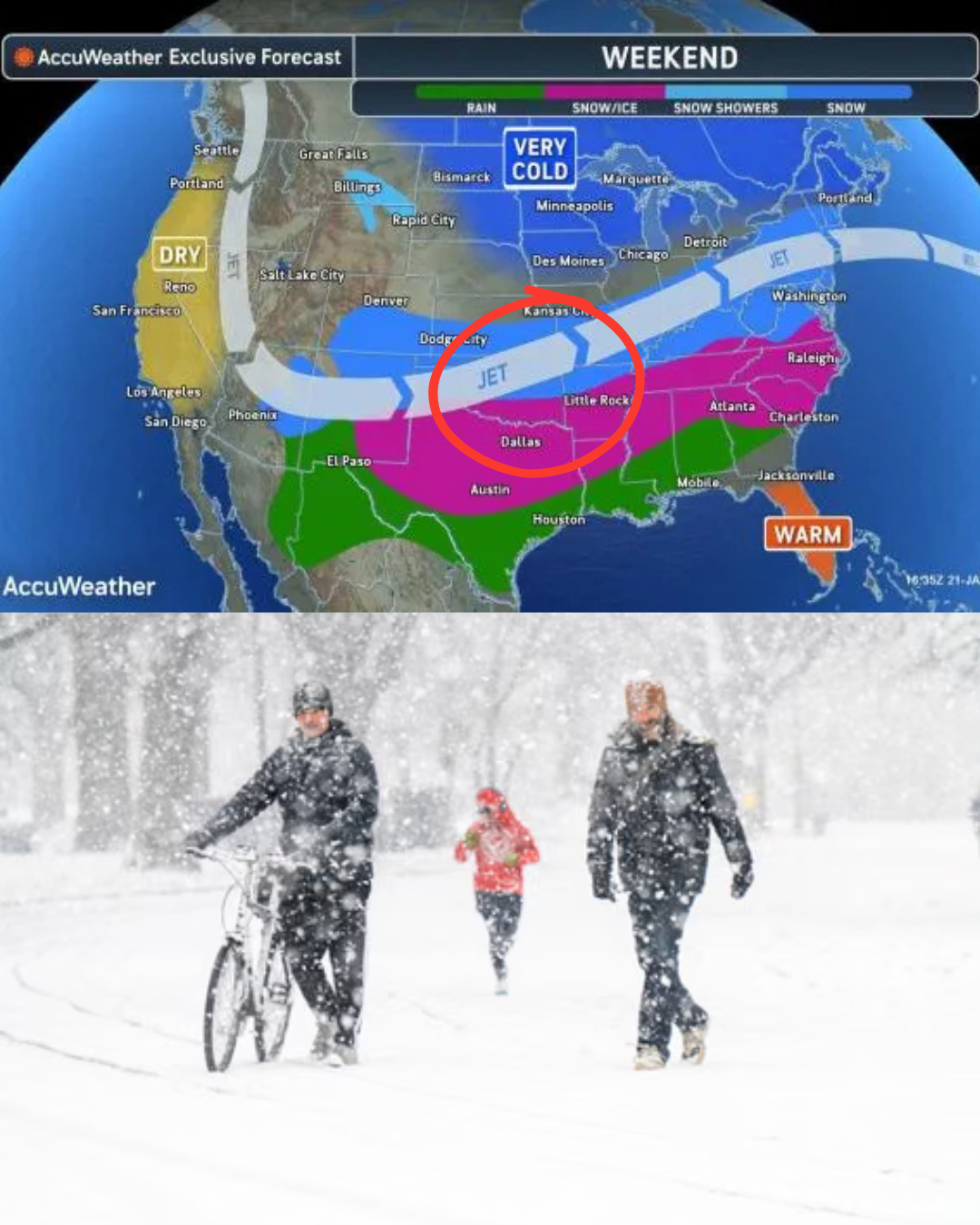 Warning: This Is Not an Ordinary Winter StormโUp to Half of the U.S. Population Could Be Affected โ ๏ธ๐บ๐ธ Meteorologists are warning that this is not a typical winter storm ๐ฑ. Forecasts indicate that nearly half of the United States could feel its impact as the system is expected to sweep across the country this weekend โ๏ธ๐จ. ๐ Below is everything you need to know about the stormโฆ