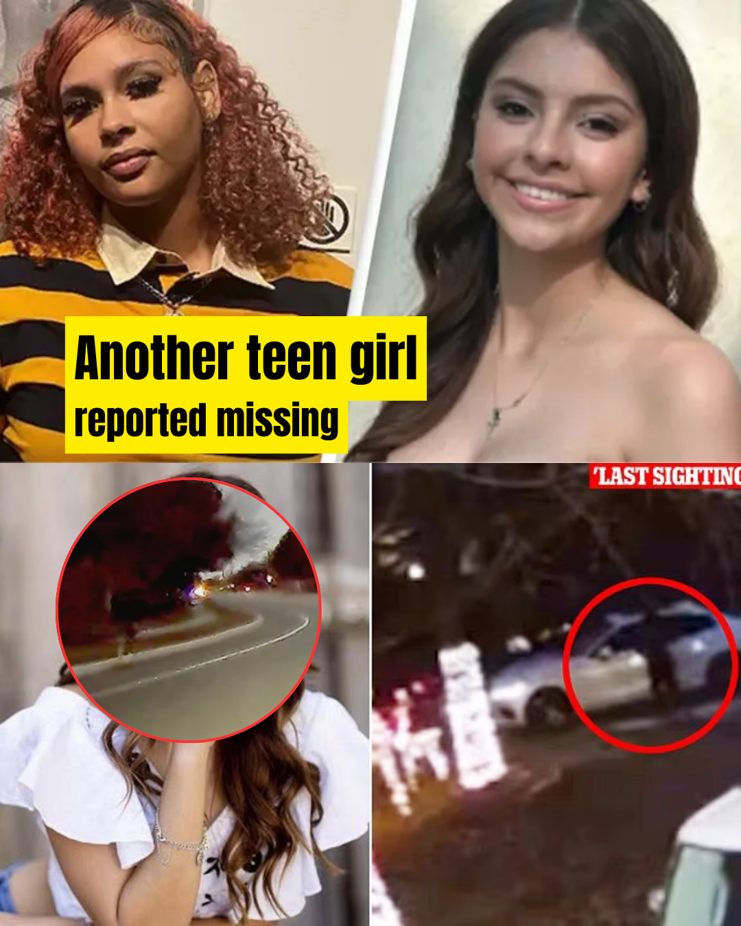 Another teenage girl has been reported missing as the search continues for a Texas teen who vanished on Christmas Eve