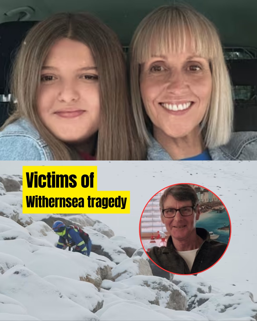 Heart-wrenching footage has captured the final moments of a mother and her daughter before the devastating tragedy in Withernsea