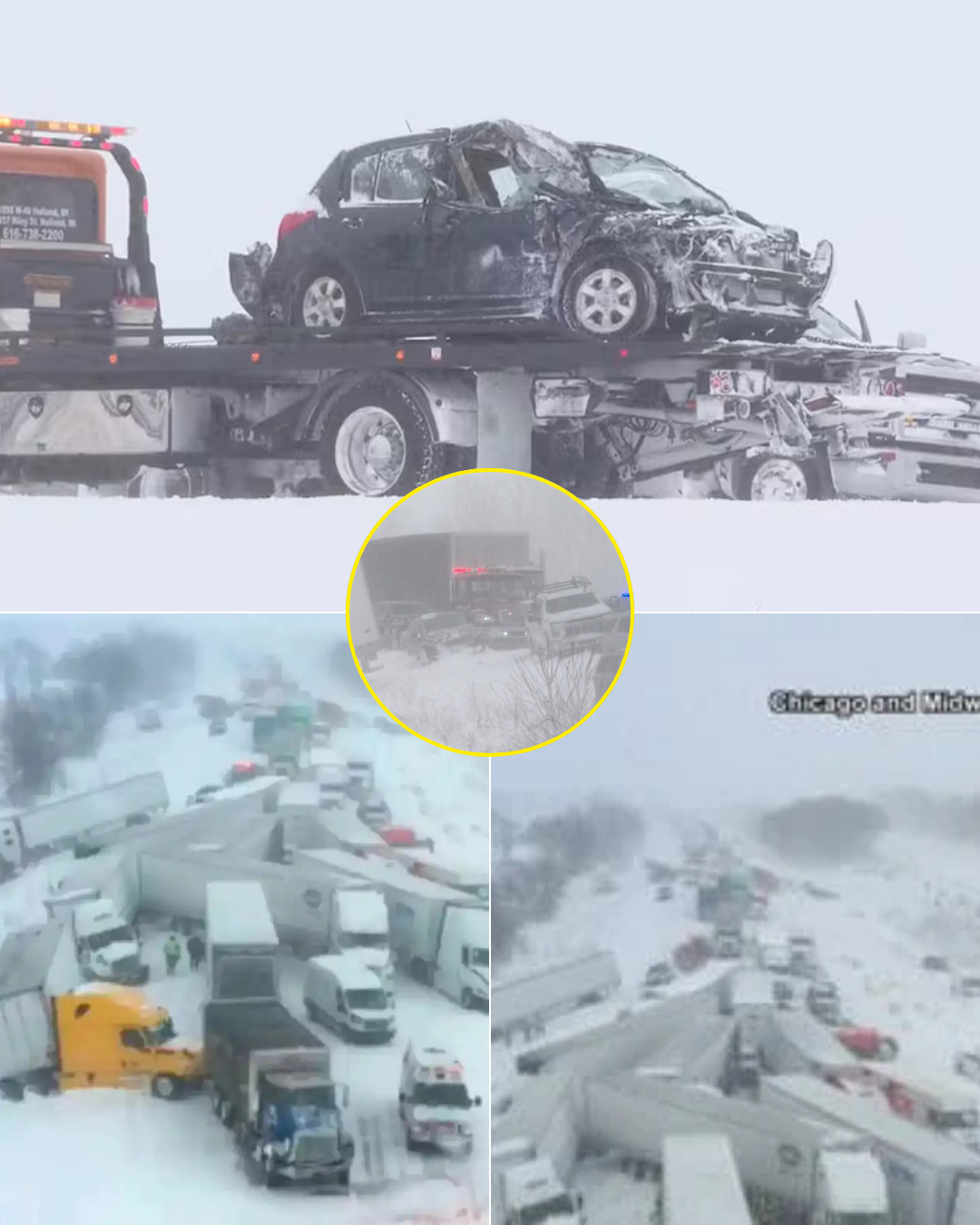 Devastating: 100 Vehicles Involved in Massive Pileup in Michigan as Snowstorm Sweeps the Country—Casualty Figures Confirmed