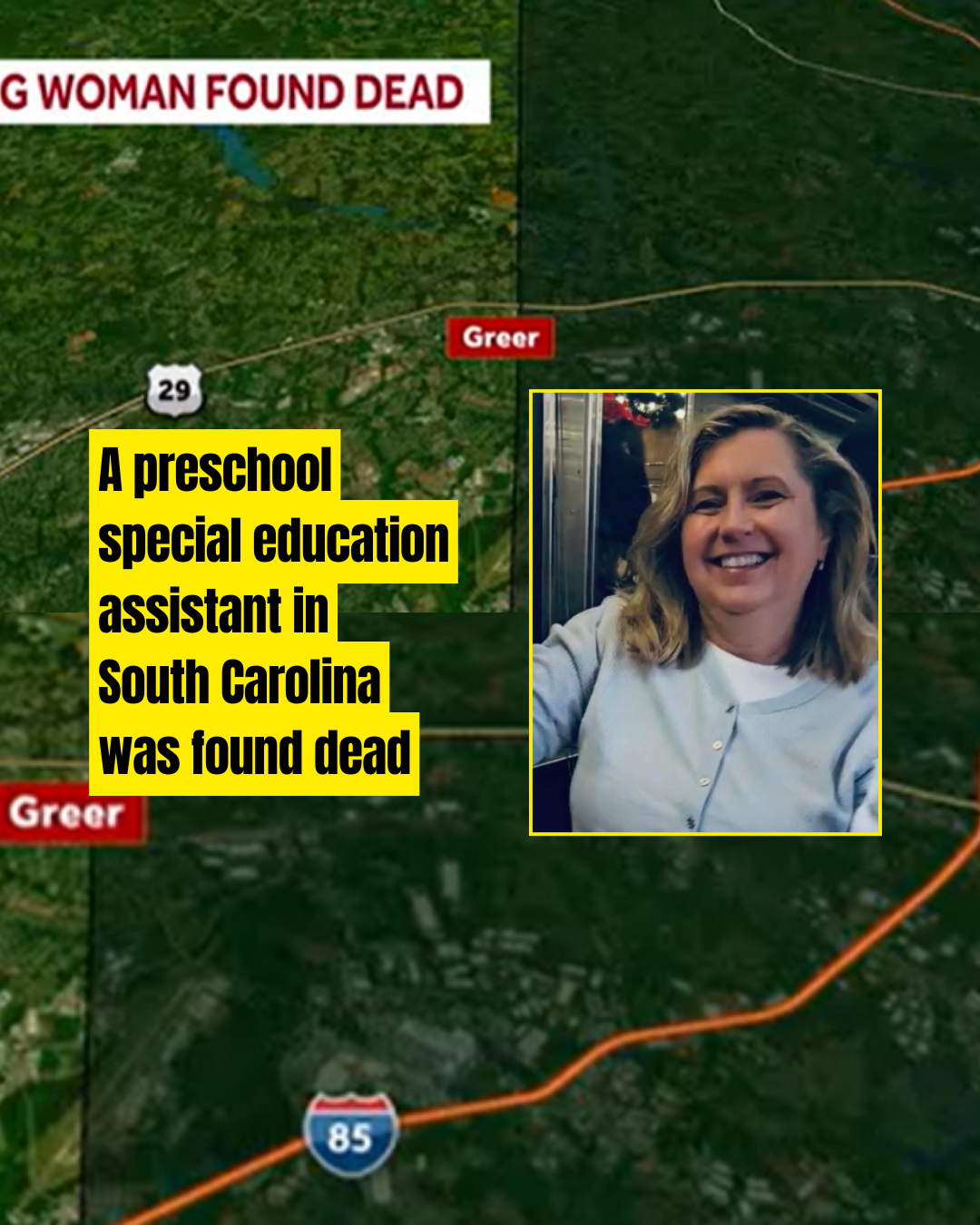 “BREAKING: The b-ody of a missing special education assistant at a preschool has been found in a forest, authorities have announced the cause of de-ath.”