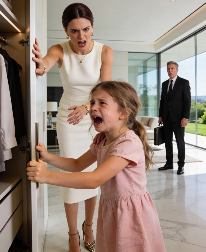 Girl Begs From a Closet, “Please Let Me Out” — Businessman Returns and Faces His Wife’s Cruelty