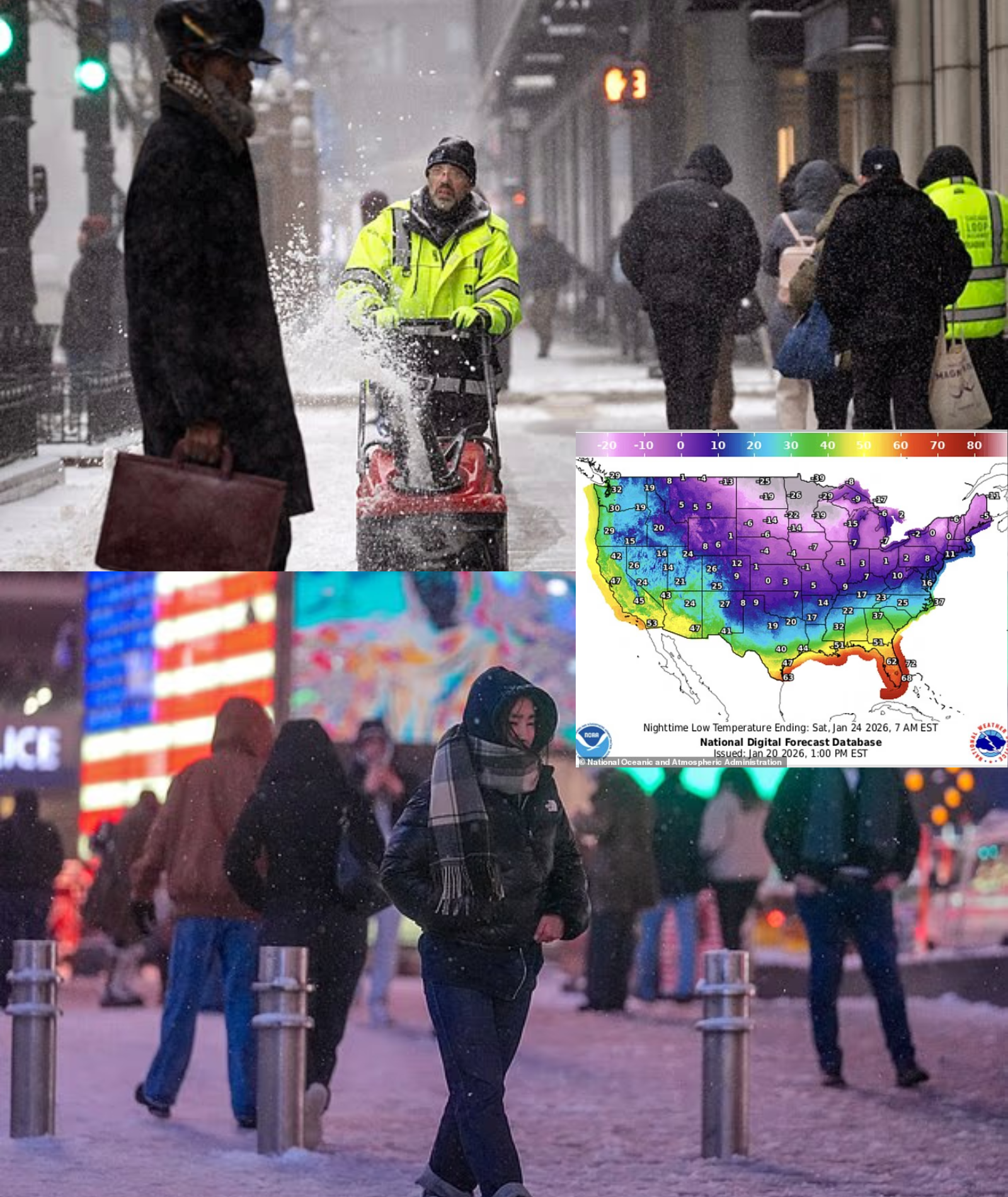 As temperatures across the United States drop below 20°C this week, doctors are warning that millions of people should stay indoors, as spending even just a few minutes outside could be fatal