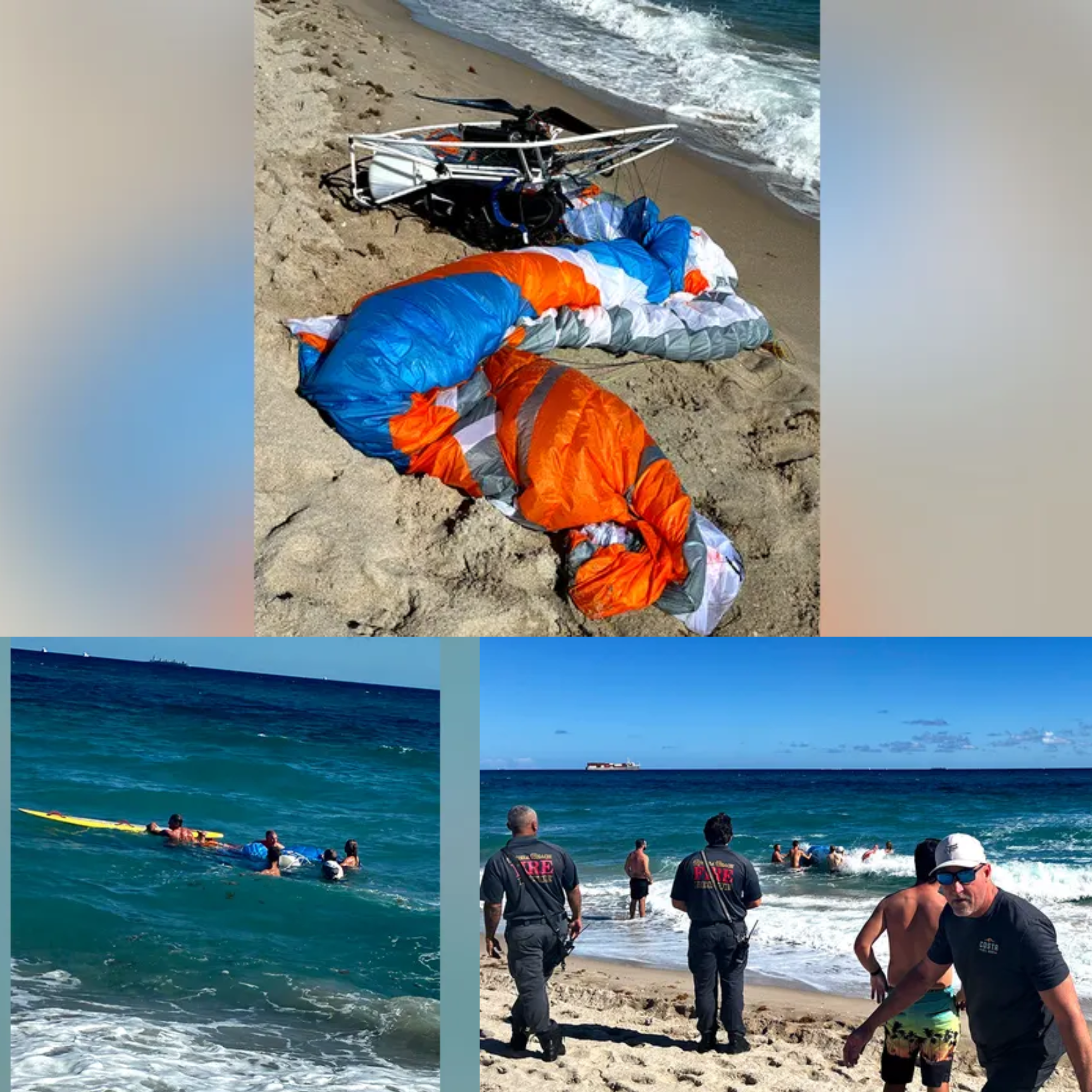 JUST 2 MINUTES AGO: A paraglider fell from a height of 150 meters into the sea — what is the current condition?