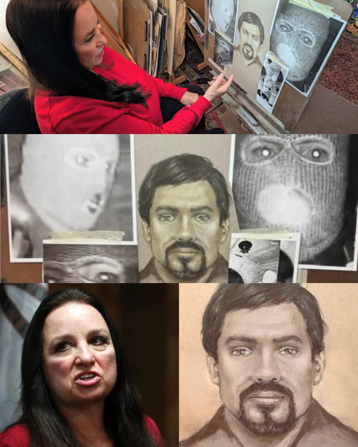 Perhaps about 80% of the face was obscured. Renowned forensic portrait artist Lois Gibson created the suspect’s image based on what she believed to be the person’s appearance….