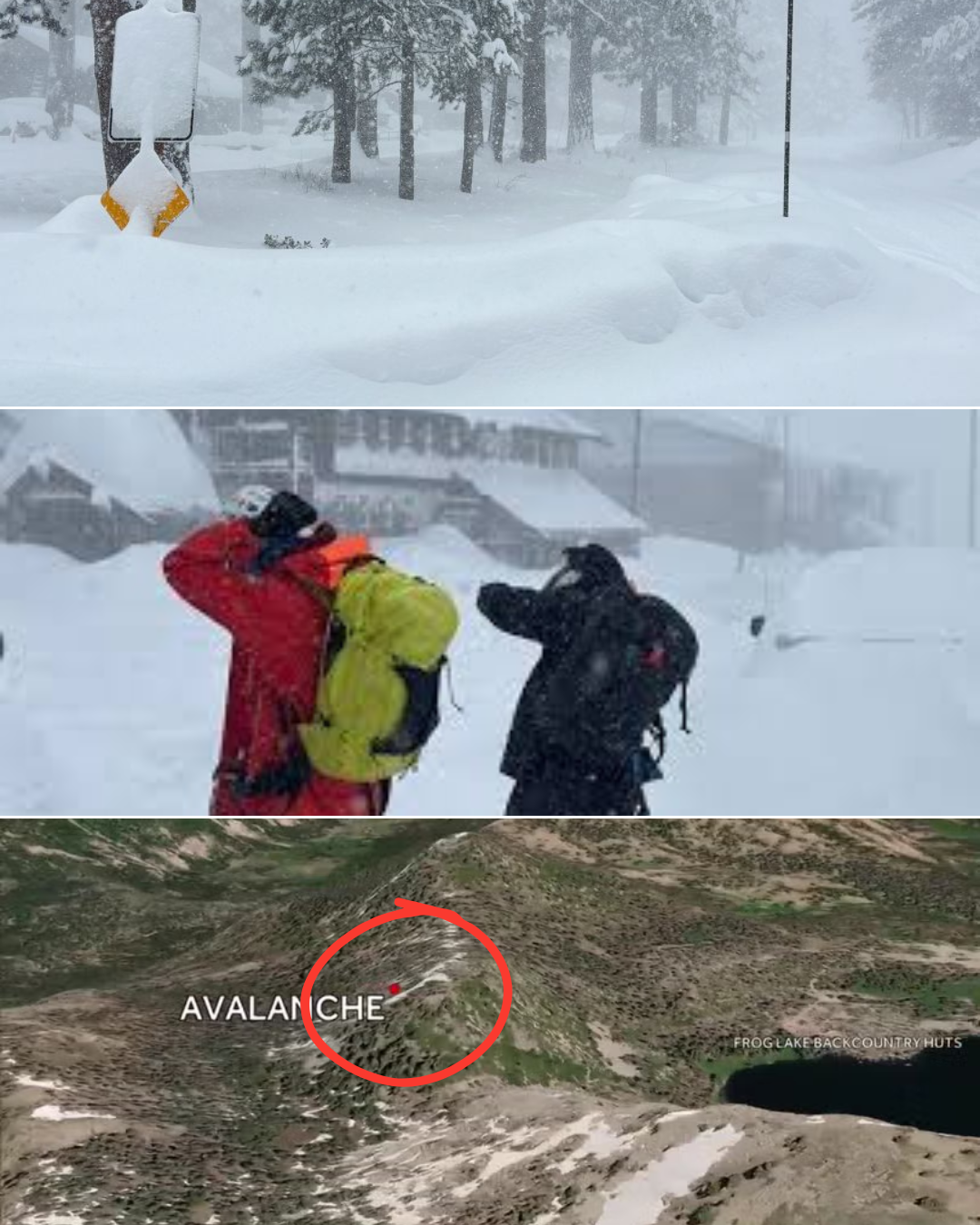 Breaking: The first updates have emerged about the three people still missing in the California avalanche