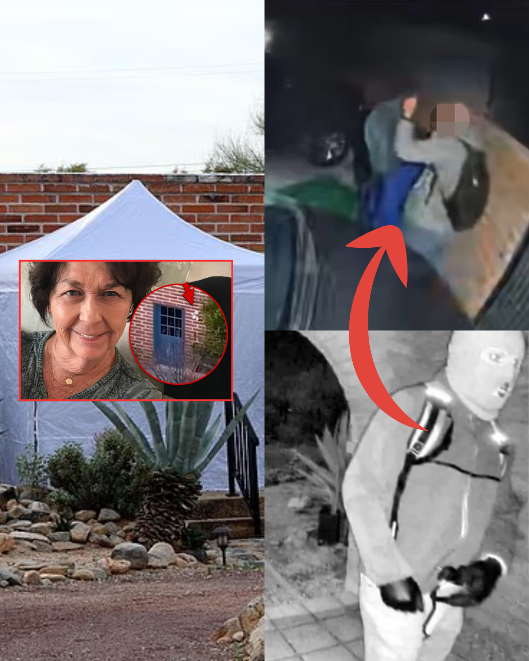 Breaking: A man in Tucson wearing a backpack similar to the one used by the kidnapper of Nancy Guthrie was seen trying to climb the wall into her home—and he turns out to be…
