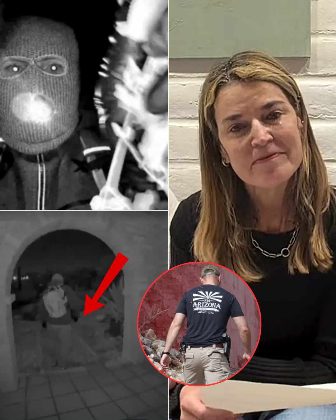 Police searched Annie Guthrie’s neighborhood and found the masked man on Nancy’s home security camera