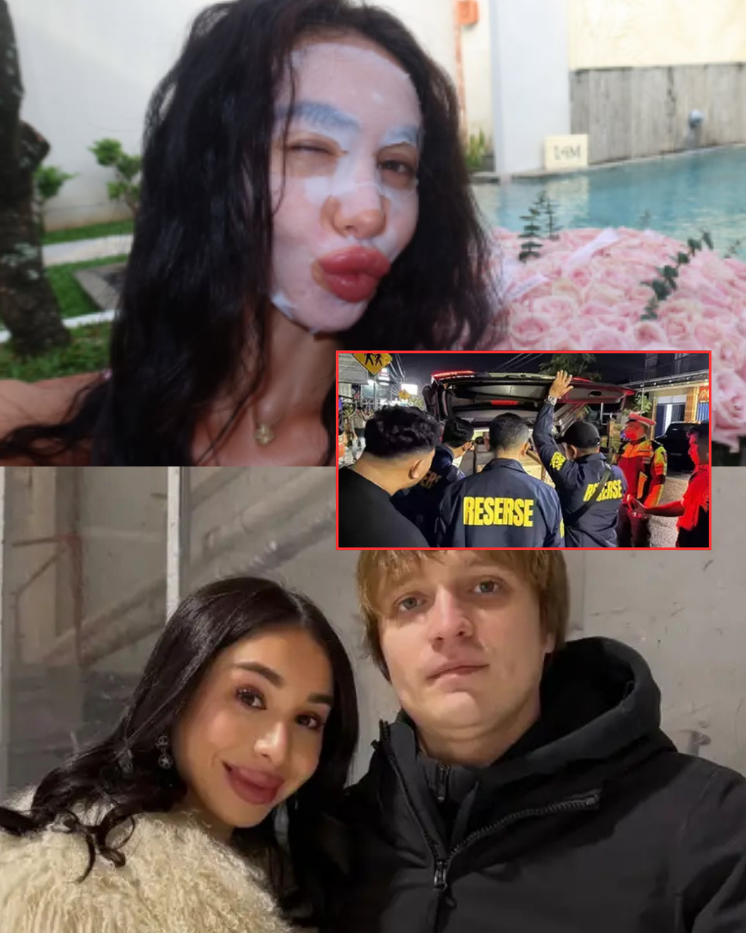 MYSTERIOUS SIGN: A small mark on the hand of Igor Komarov’s girlfriend is now being examined as a possible clue in what happened to him in Bali