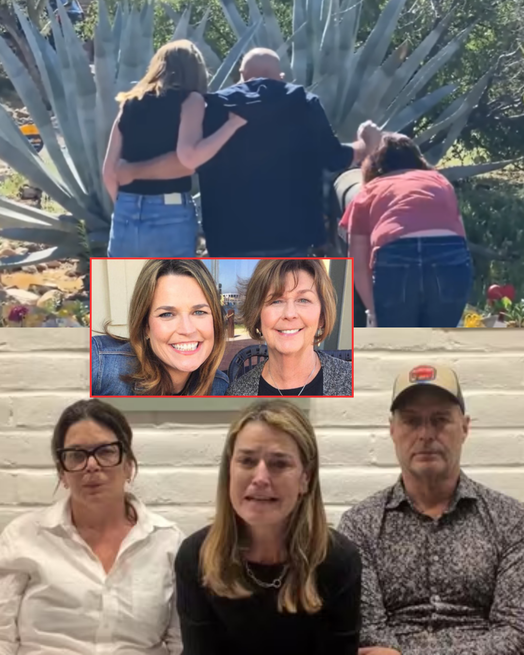 Tearful Moment: Savannah Guthrie collapses in tears as she arrives with her sister and brother-in-law to reclaim her mother, who was located in a nearby lake in a condition that sh0cked investigators