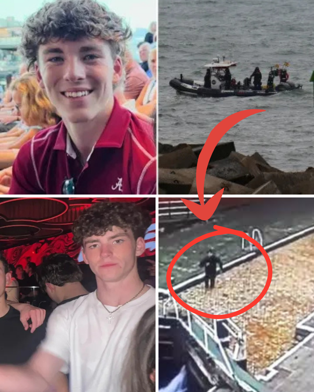 JUST RELEASED: Shocking 1-minute security footage captures the final moments of James Gracey — police say the Alabama student was seen accidentally falling into the water while traveling in Spain… but chilling details in the video are now raising more questions than answers.