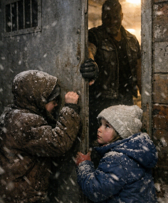 Our Mom Is Bound to a Boulder — On the Night a Savage Colorado Blizzard Buried Silver Hollow and Two Shivering Children Knocked on the Iron Horsemen’s Steel Door