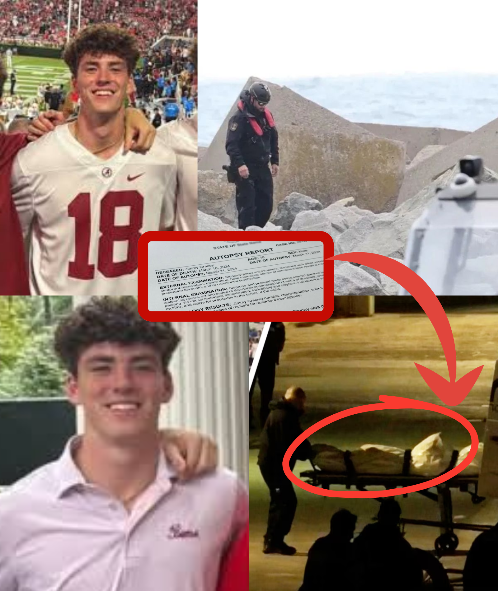 DEVELOPING STORY 5 MINUTES AGO: Officials confirm via AUTOPSY RESULTS that Jimmy Gracey was DRUGGED before falling into the river and losing his life, as a 13-MINUTE VIDEO reveals the COMPLETE chain of events, leaving police visibly shocked