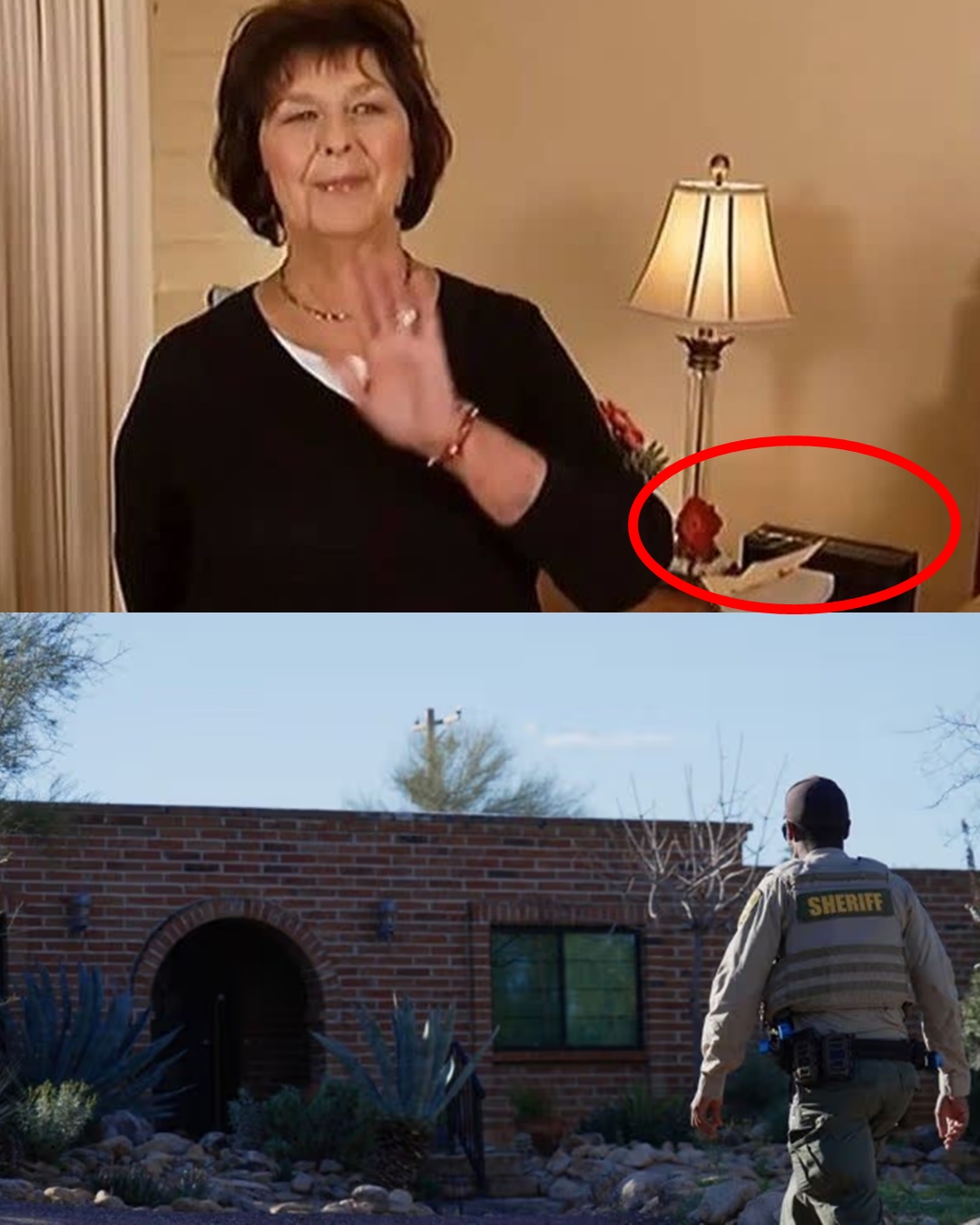 Nancy’s wristwatch was broken at 10:15, but security cameras outside the building recorded her entering at 10:30