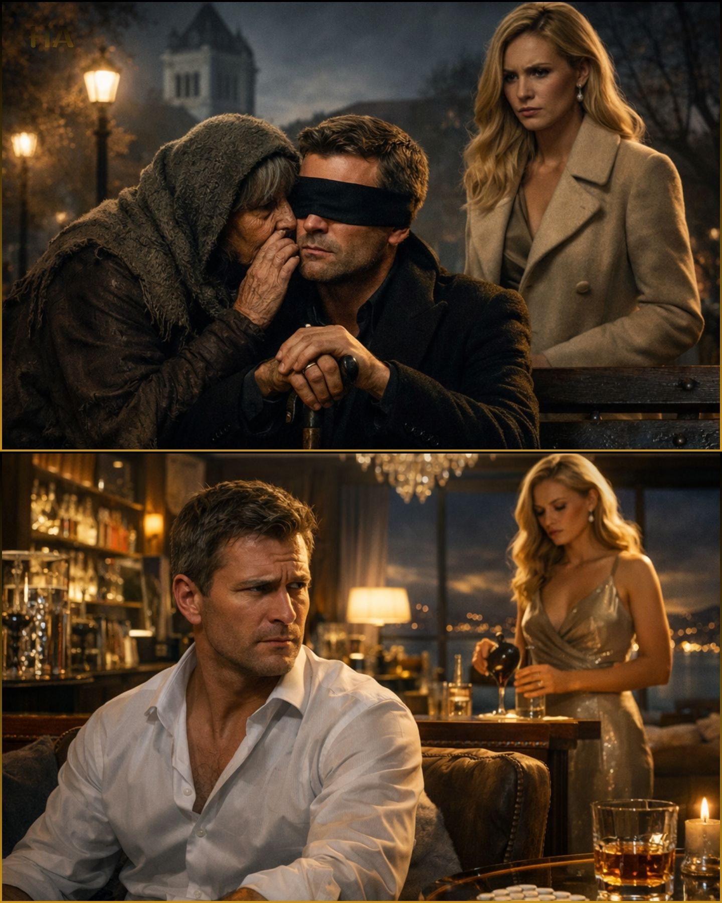 HE WOKE UP BLIND… THEN A HOMELESS WOMAN WHISPERED, “You’re not blind, it’s your wife who puts something in your