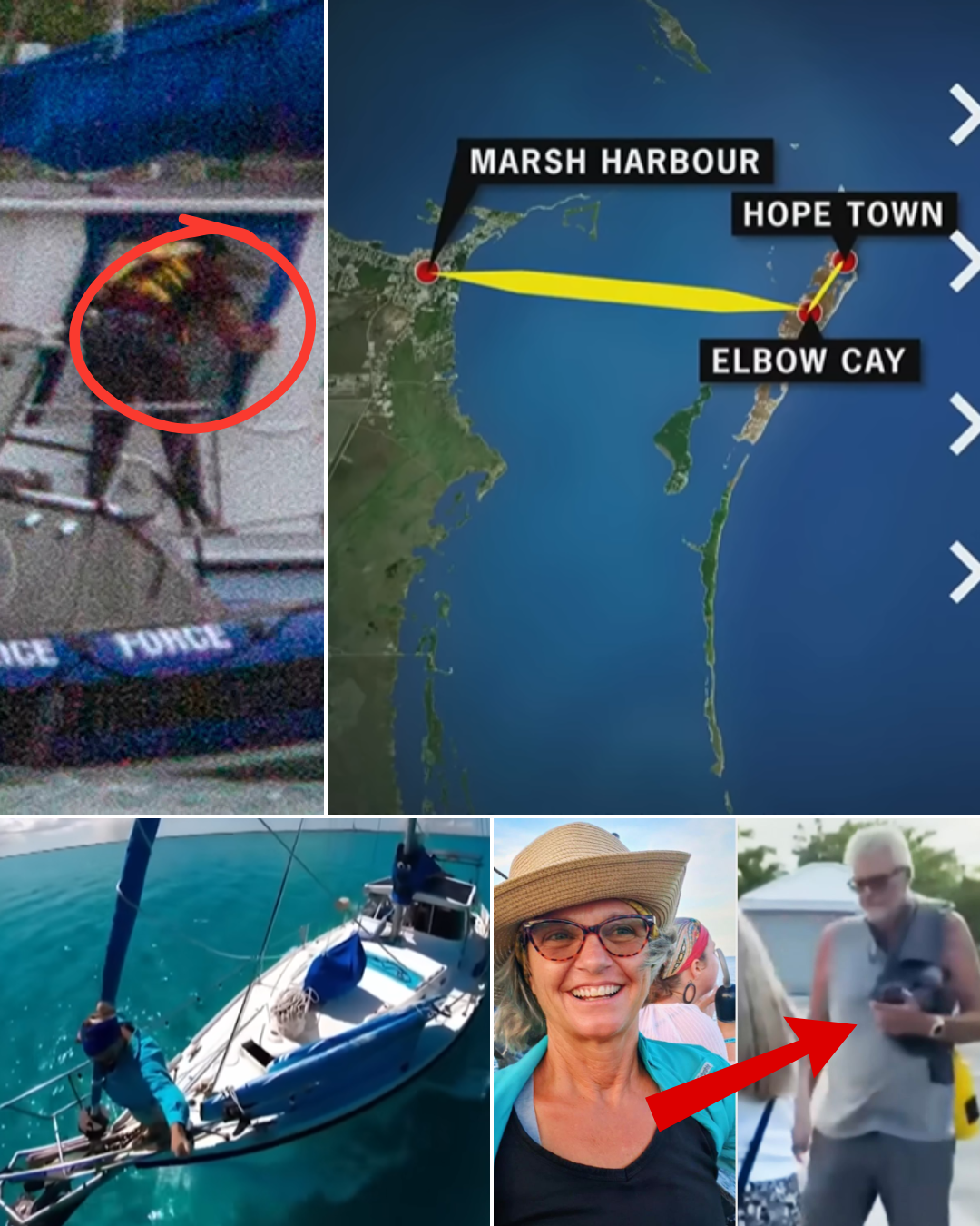 Rescue Claim: The husband of the missing Bahamas woman has gone public with body-cam footage, insisting he almost fell too yet kept trying to save her