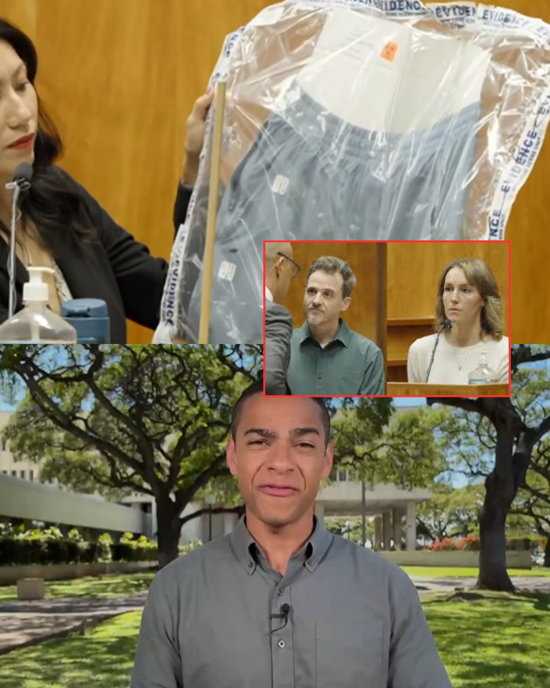 PANIC ON CAMERA: The courtroom watches a 1:45 FaceTime clip in which the Hawaii doctor appears terrified while confessing to his son about what happened to his wife at the cliff