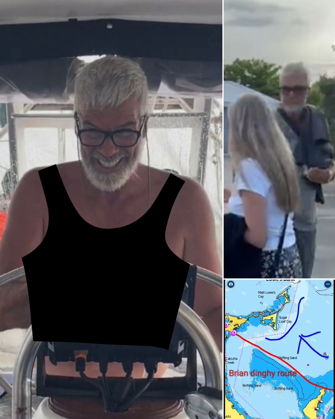 Screenshots released by Brian Hooker now appear to trace the final route before Lynette disappeared in the Bahamas