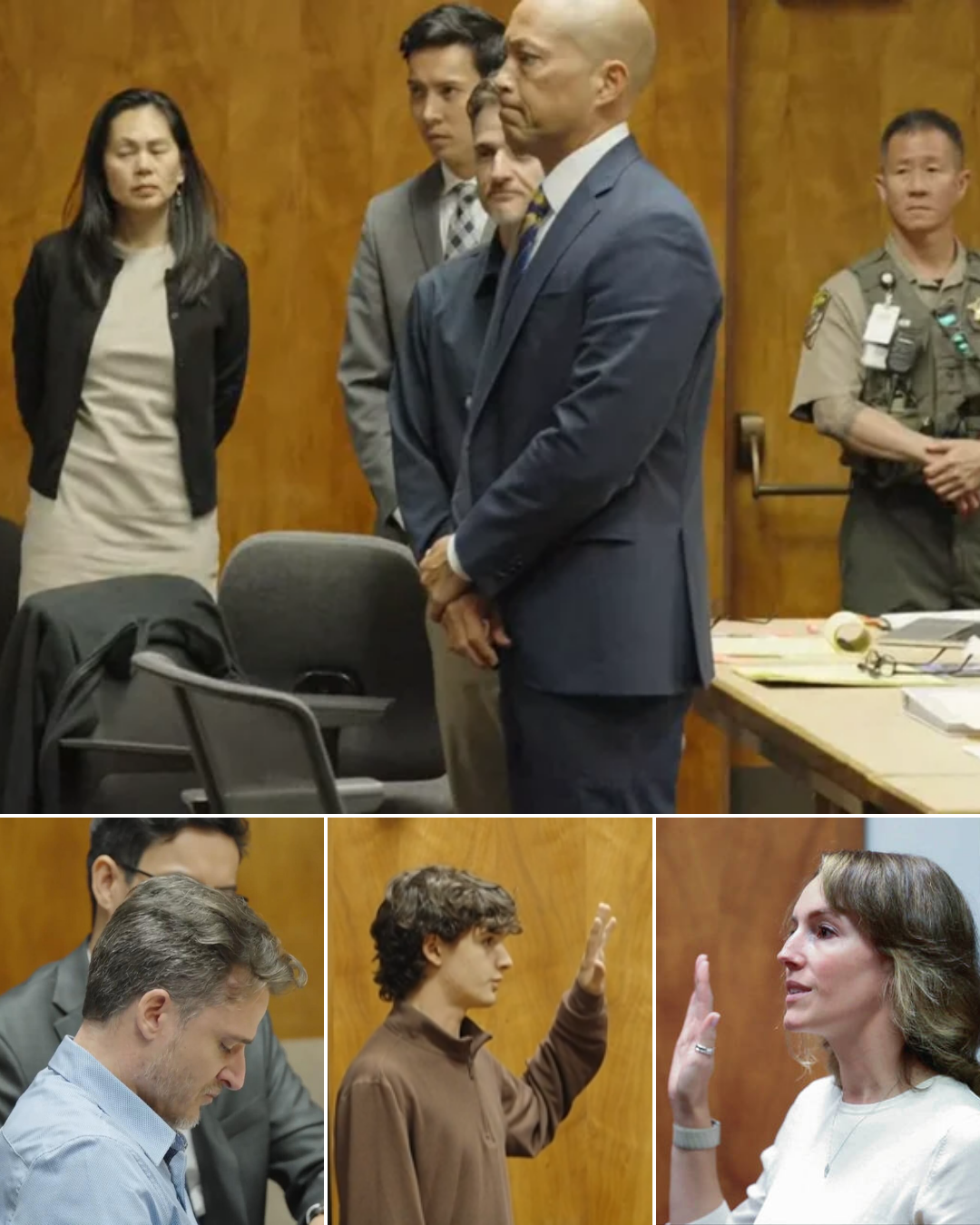 SH0CK FAMILY TWIST: The ex-wife enters the courtroom to testify for the Hawaii doctor, bringing the last message from her former mother-in-law as evidence
