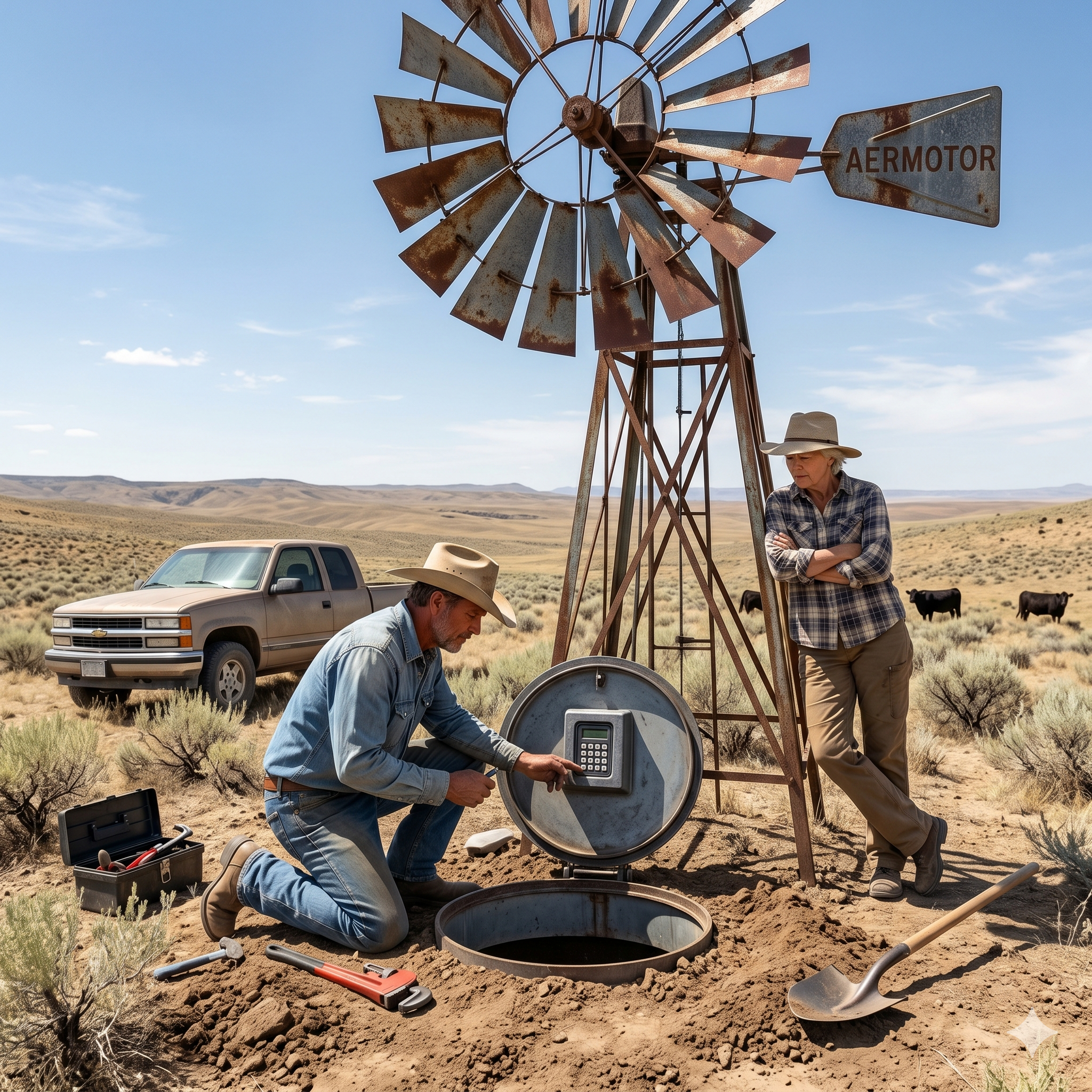 I Fixed the Old Windmill to Save My Thirsty Cattle. I Didn’t Expect it to Start Sucking the Air Out of My Lungs.”