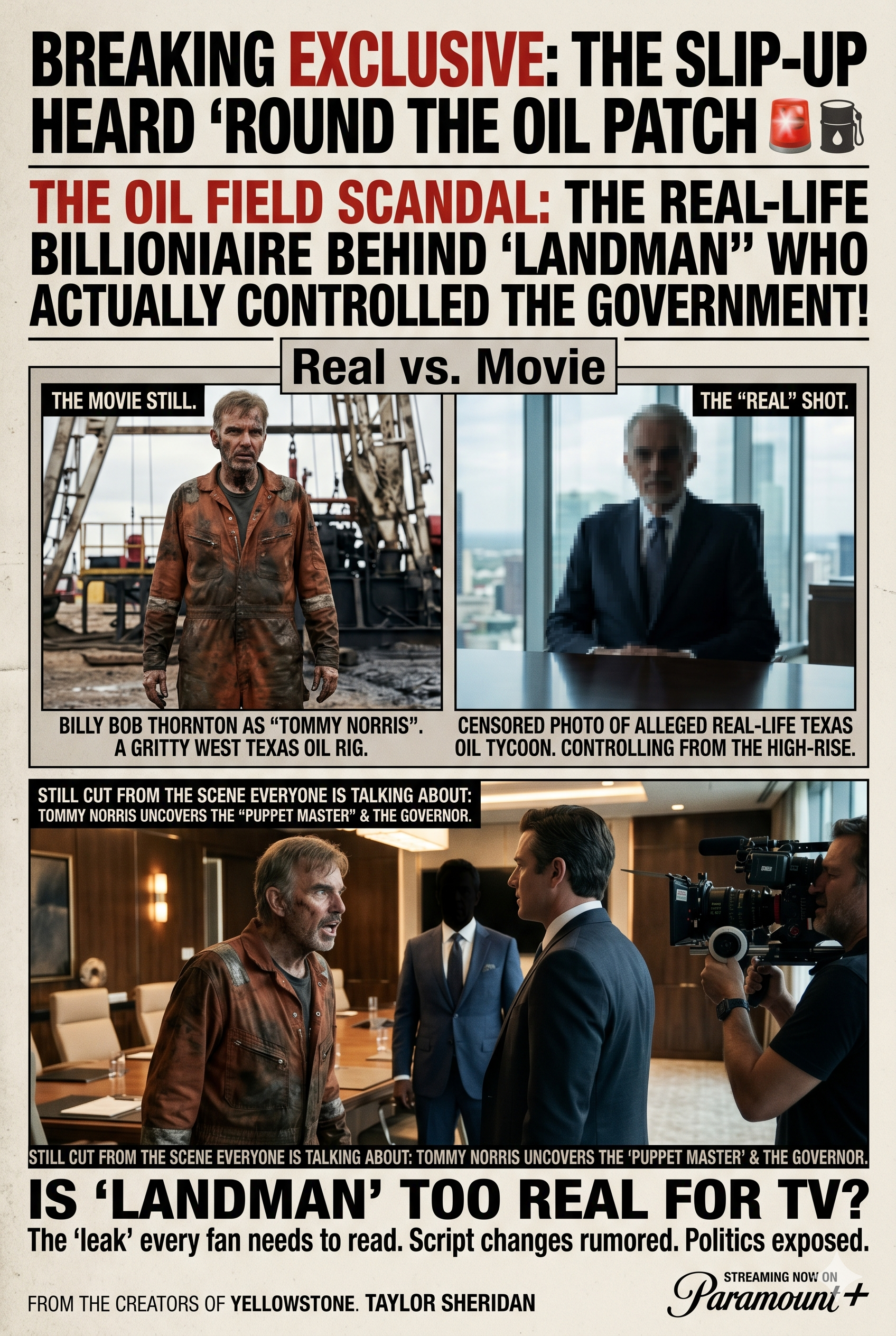 THE OIL FIELD SCANDAL: The Real-Life Billionaire Behind Landman Who Actually Controlled the Government!