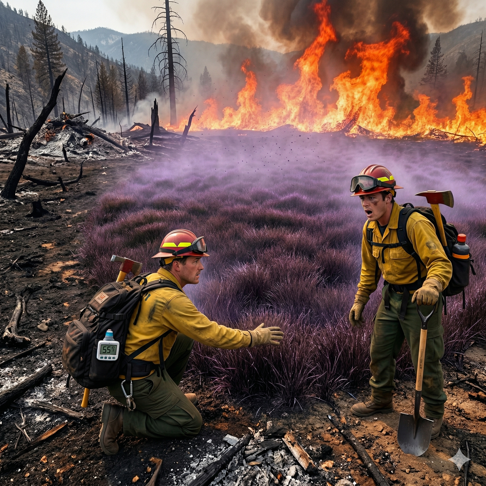 I’M A CALIFORNIA HOTSHOT. WE TRIED TO BURN A FIELD TO STOP A WILDFIRE, BUT THE FIRE STOPPED AT THE EDGE LIKE IT HIT A BRICK WALL. I JUST FOUND OUT WHY