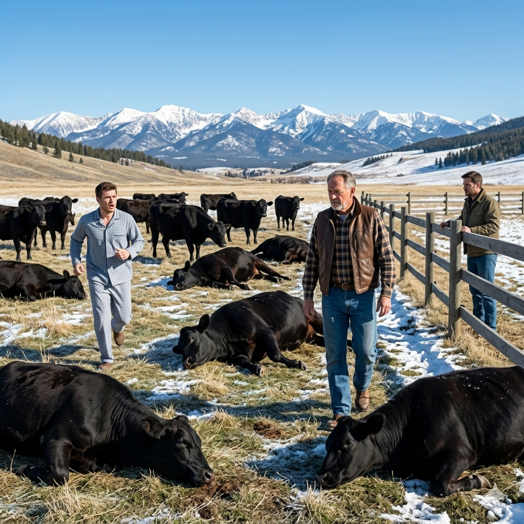 MY FATHER SL;AUG:HTERED 50 PRIZE-WINNING COWS IN ONE MORNING. THE VET SAID THEY WERE THE HEALTHIEST SHE’D EVER SEEN.