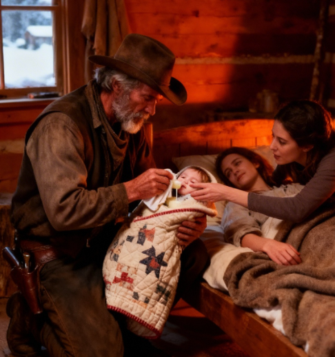 Jack Holloway’s horse stopped at the edge of the ravine below. A cabin lay crushed under pine and snowdrift. Roof caved.