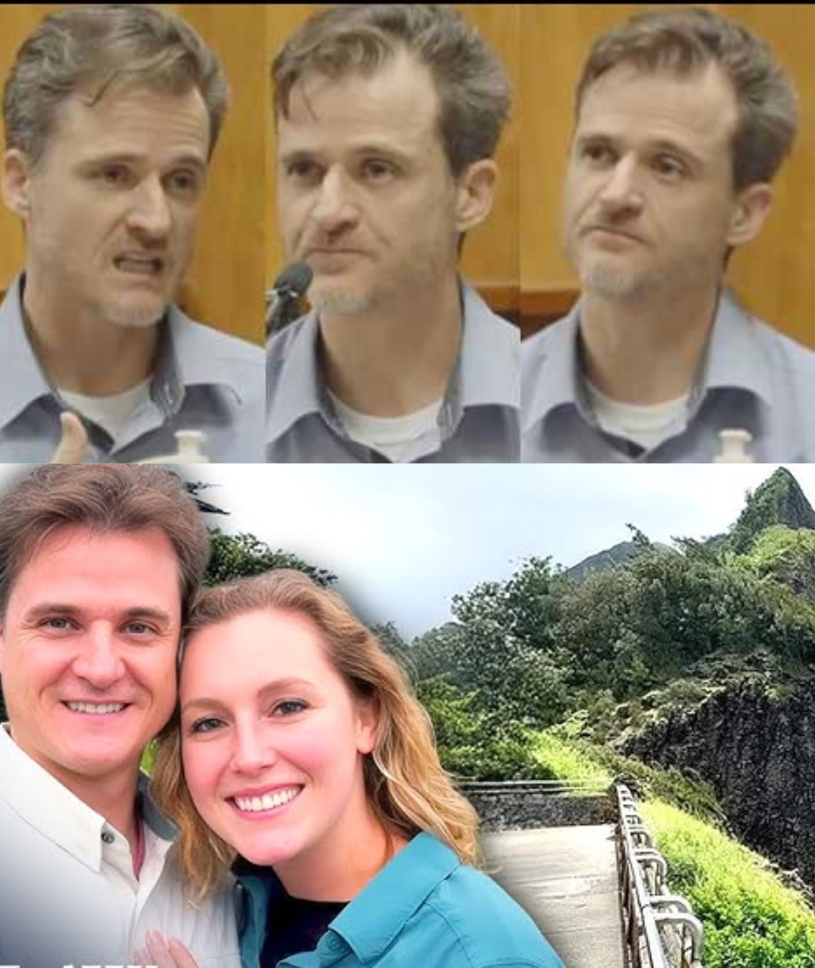 LATEST: Hawaii doctor says wife deliberately pushed him on mountain trail, declares self-defense, releases 33-second video to reveal the truth
