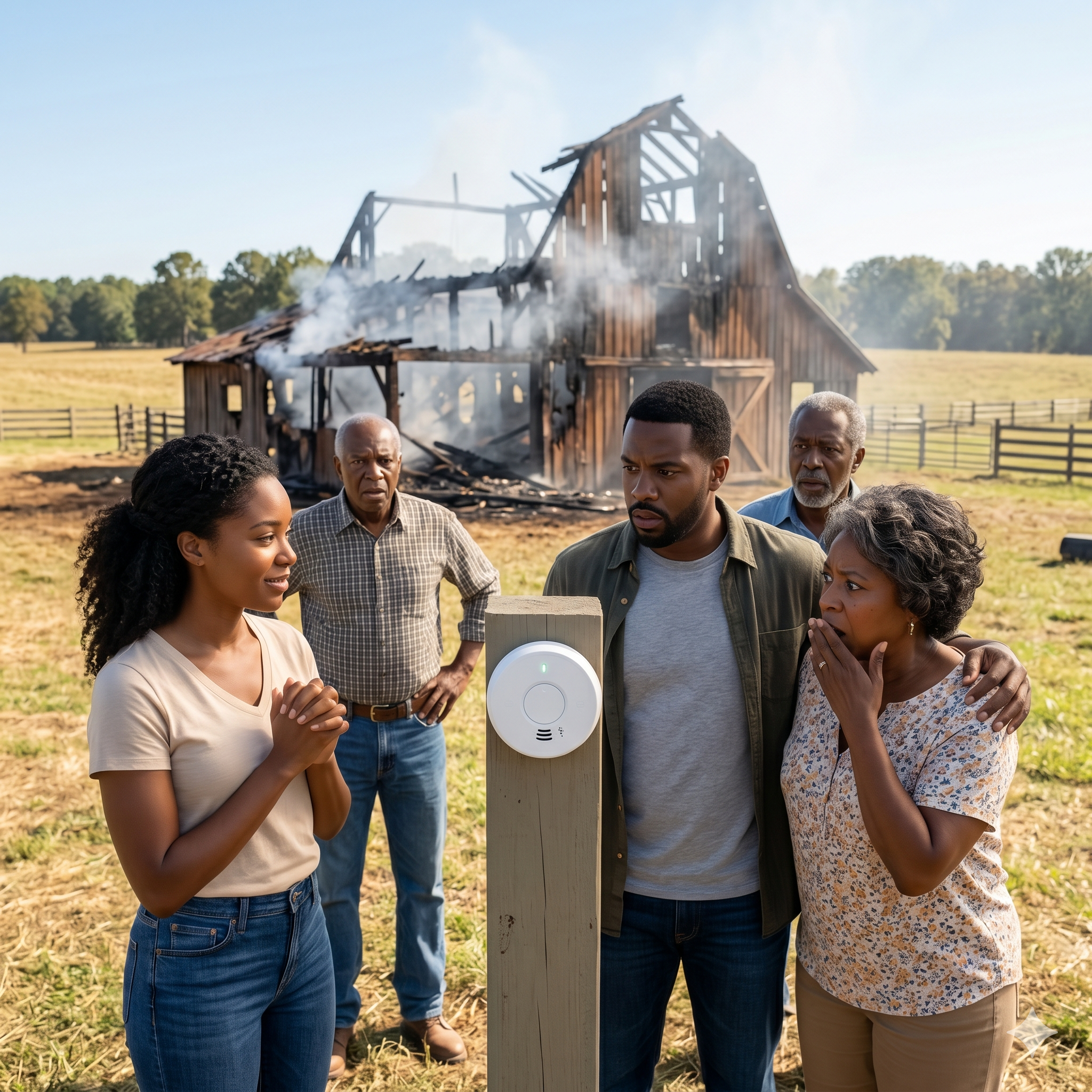 They Accused Me of Burning the Family Barn… Until the Smoke Alarm Played Back My Mother-in-Law’s Voice