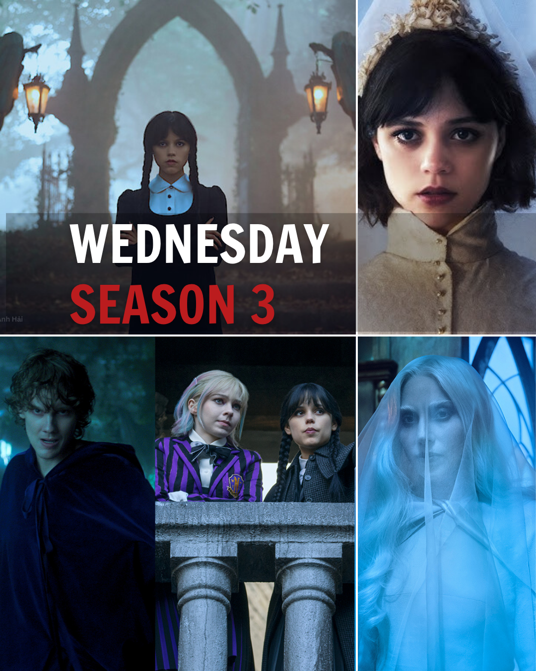 WEDNESDAY SEASON 3 IS FILMING: JENNA ORTEGA AND EMMA MYERS TAKE OVER PARIS IN A DARK NEW CHAPTER!