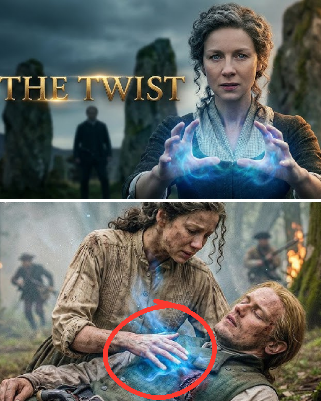 Claire’s Blue Light Powers JUST Changed Everything In The Outlander Season 8 Finale!!