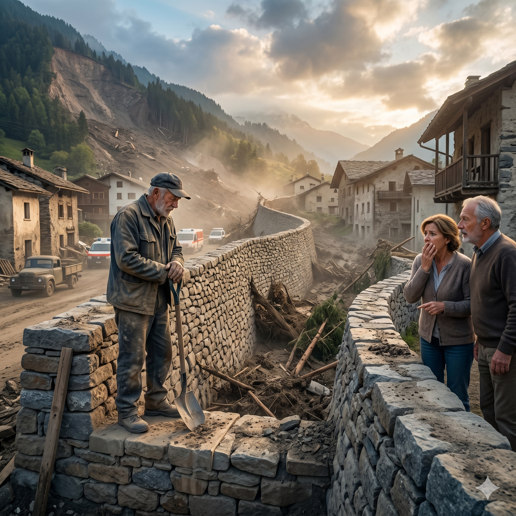 They Called His Crooked Stone Walls Ugly… Until the Landslide Hit at Dawn