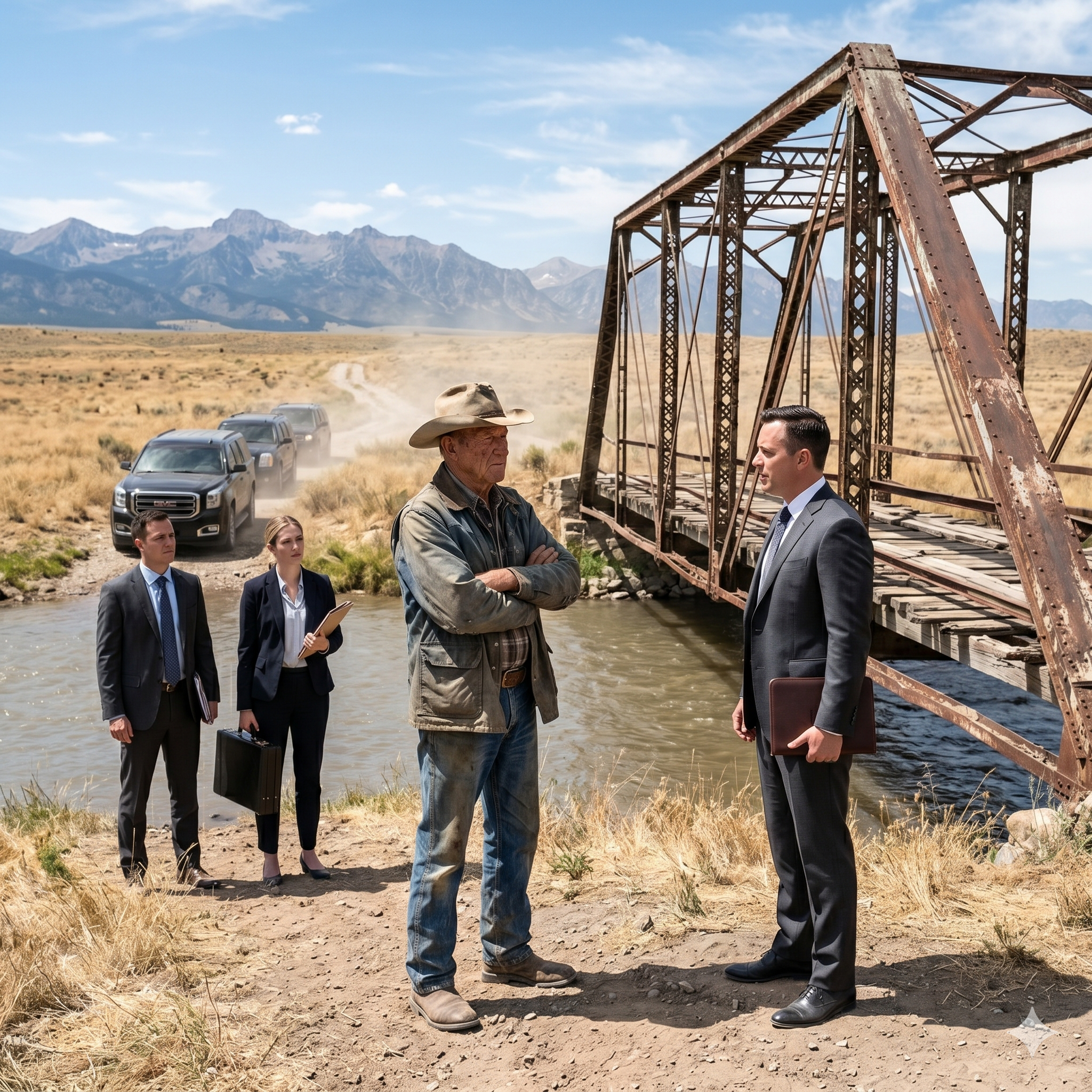 He Refused to Sell the Old Bridge on His Ranch… Then the Oil Company Realized It Was the Only Legal Crossing