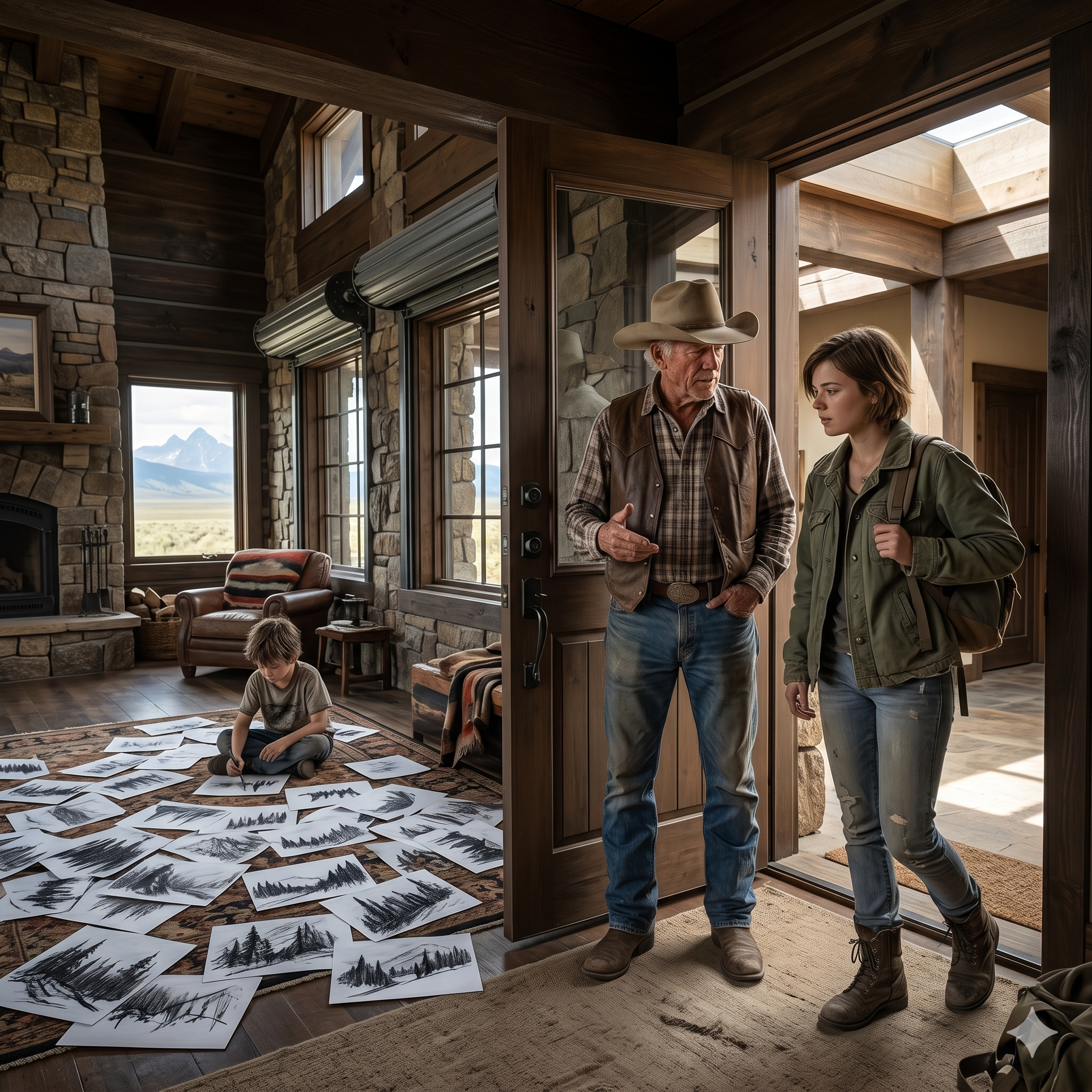 I Thought the Old Cowboy Was Hiring Me as a Nanny… Until He Handed Me a Loaded Rifle and Said, ‘If the Horses Start Screaming, Don’t Open the Door