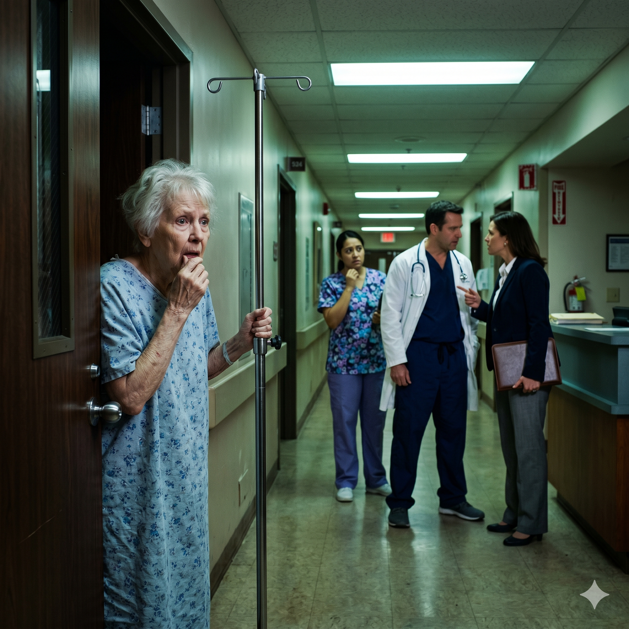 I HEARD MY OWN DAUGHTER ASK THE HOSPITAL DIRECTOR, “HOW LONG BEFORE SHE CAN’T CHANGE THE WILL?” — AND SUDDENLY MY SURGERY DIDN’T FEEL LIKE AN ACCIDENT…