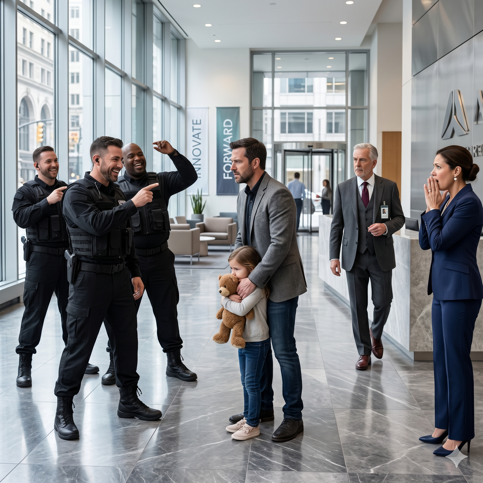 They Laughed at the Single Dad Who Brought His Daughter to a Bodyguard Audition… Then He Dropped the Strongest Fighter in Seconds