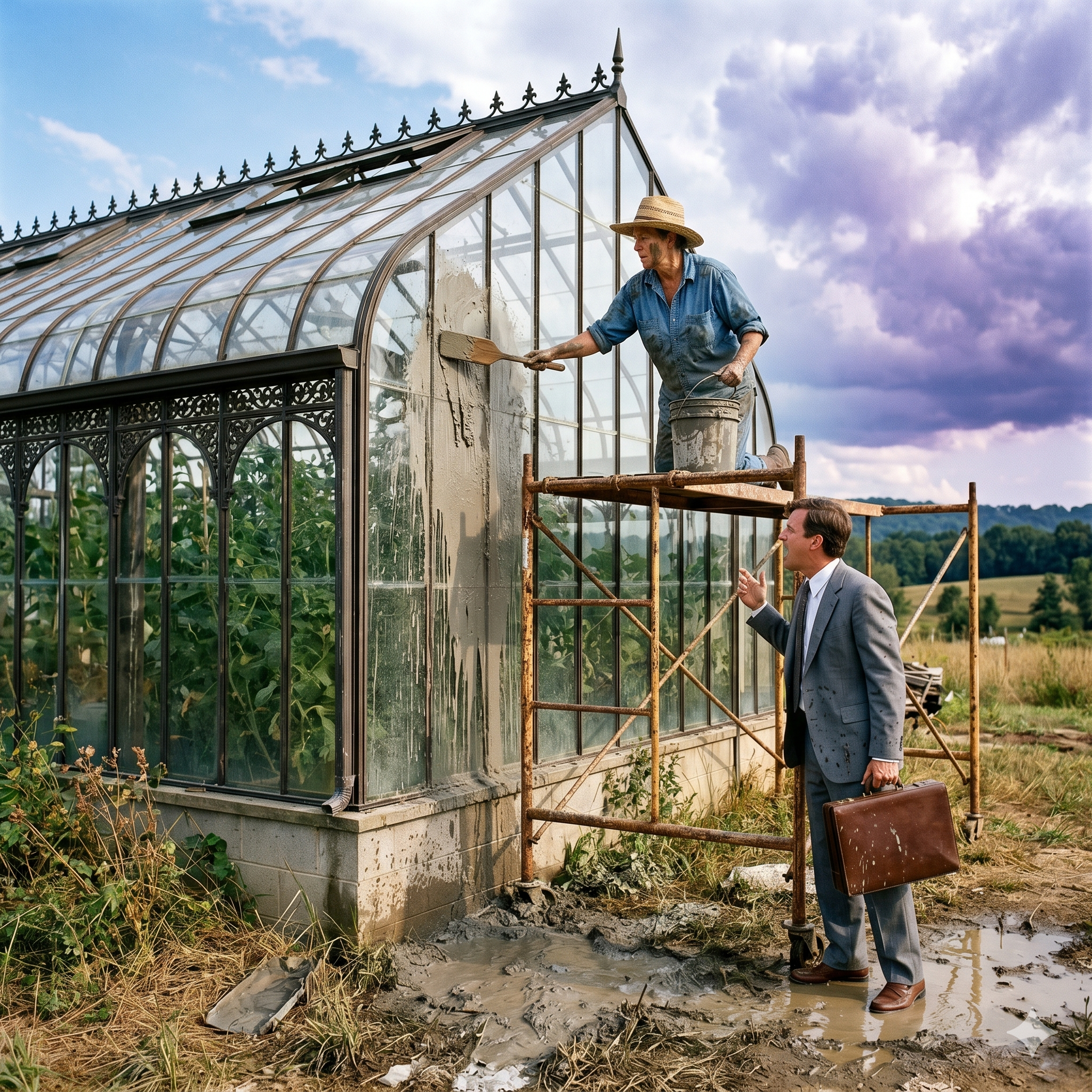 She Covered Her Greenhouse in Mud… Then the Hailstorm Hit
