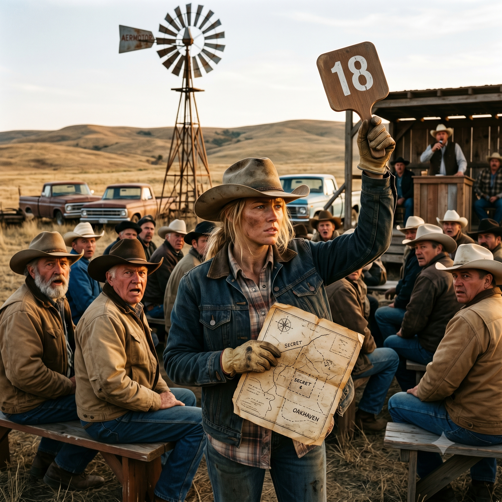 A 15-YEAR-OLD GIRL BOUGHT THE DEAD LAND EVERY RANCHER MOCKED… THEN THE WELL DIGGER HIT SOMETHING THEY ALL MISSED