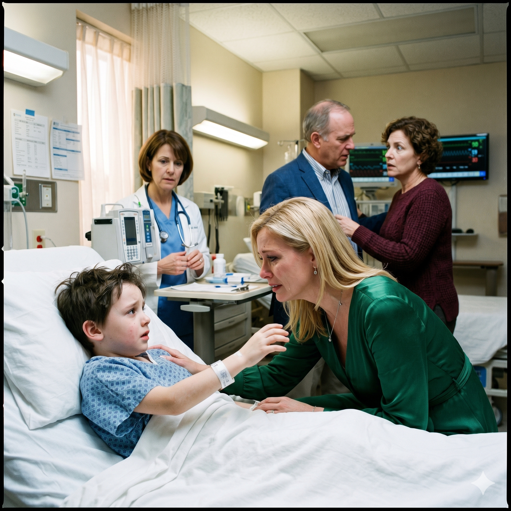 THE LITTLE BOY IN THE HOSPITAL KEPT CALLING ME “MOM” — THEN HE SAID SOMETHING THAT MADE THE NURSE WALK OUT…