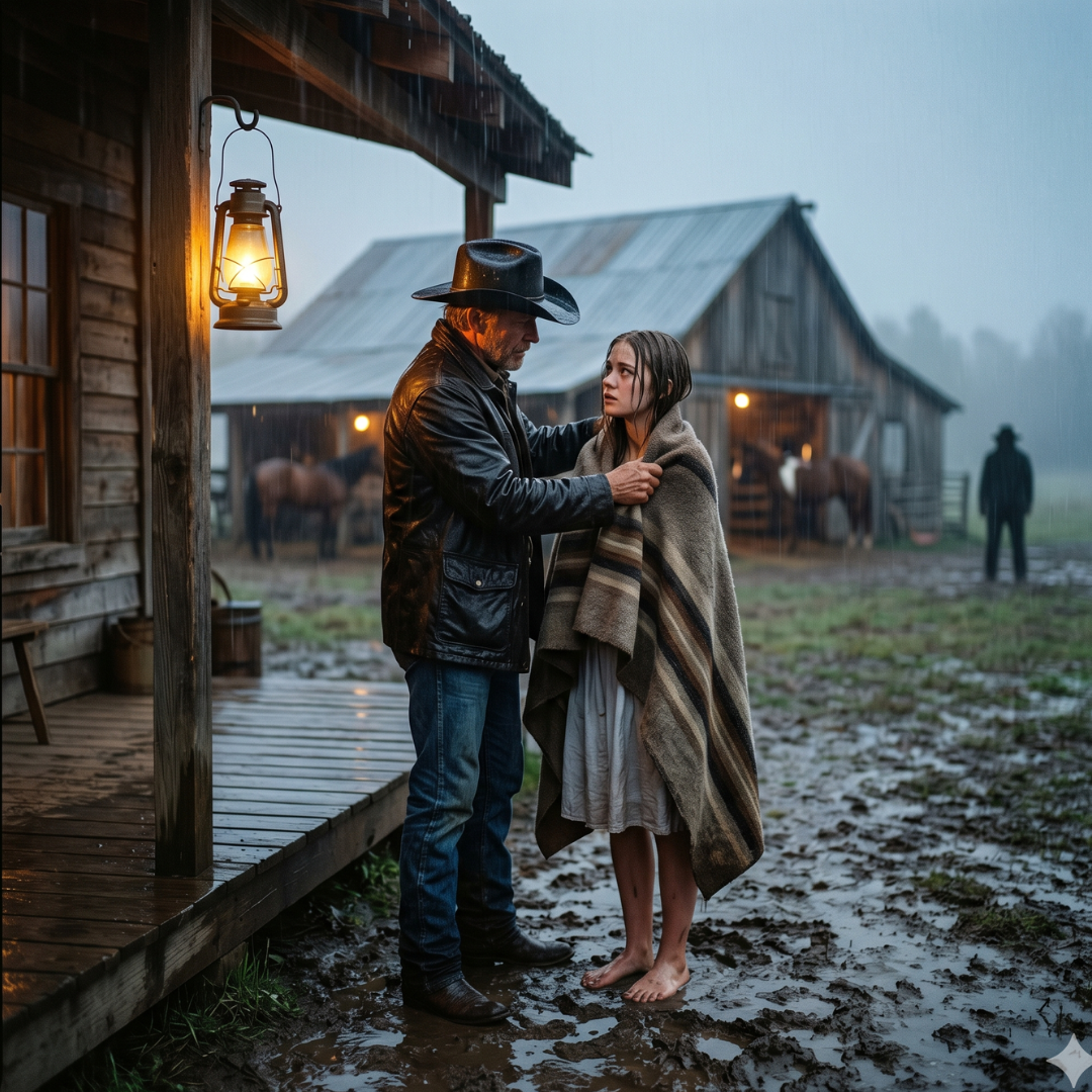 She Thought the Rain Would Kill Her… But the Man at the Ranch Became the Trap They Never Saw Coming