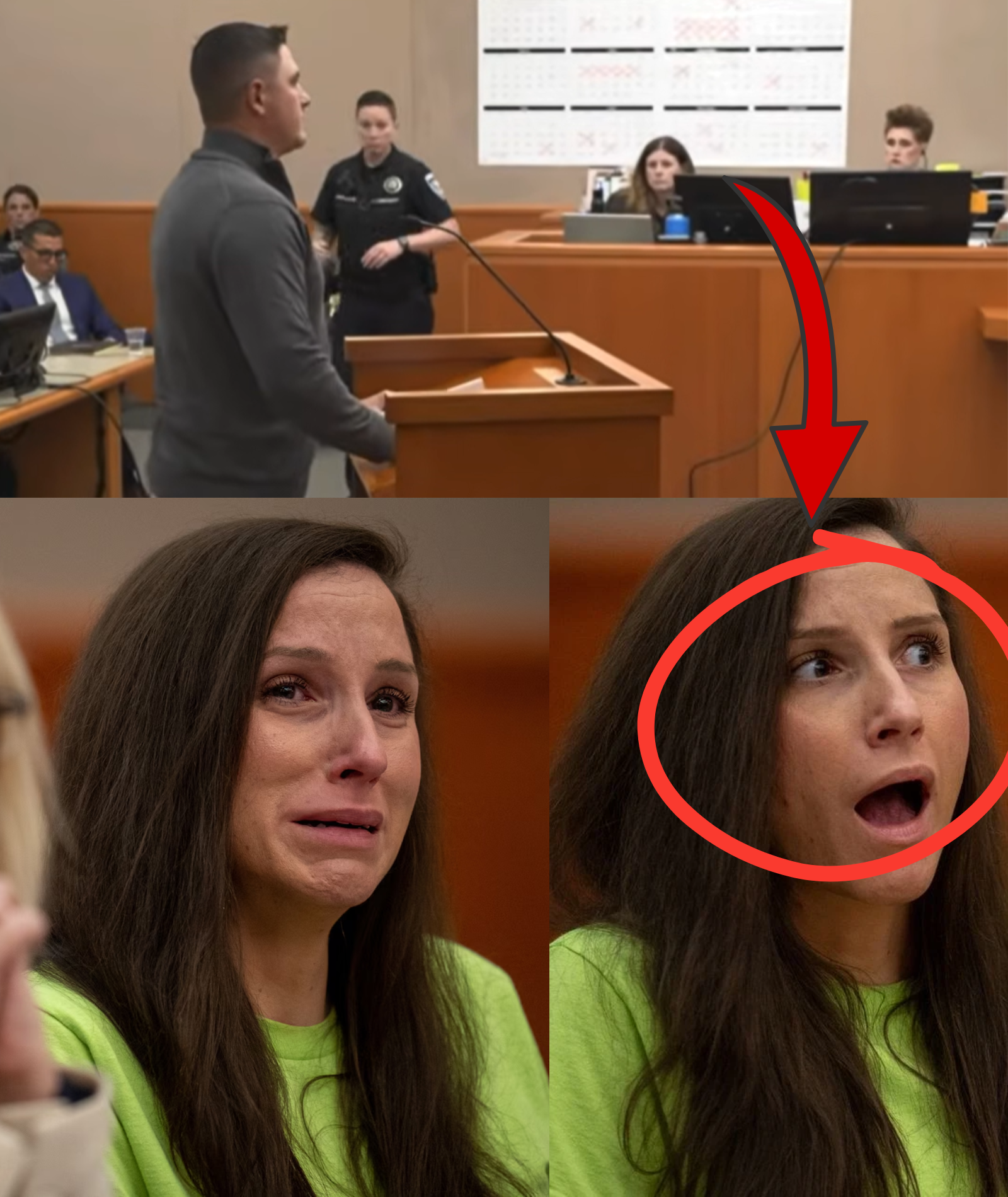 Kouri Richins broke down in tears during today’s sentencing hearing as her brother read aloud a 333-word letter from her younger sister, which claimed with absolute certainty that Kouri Richins is innocent because her sister holds crucial evidence — will the case be reopened?