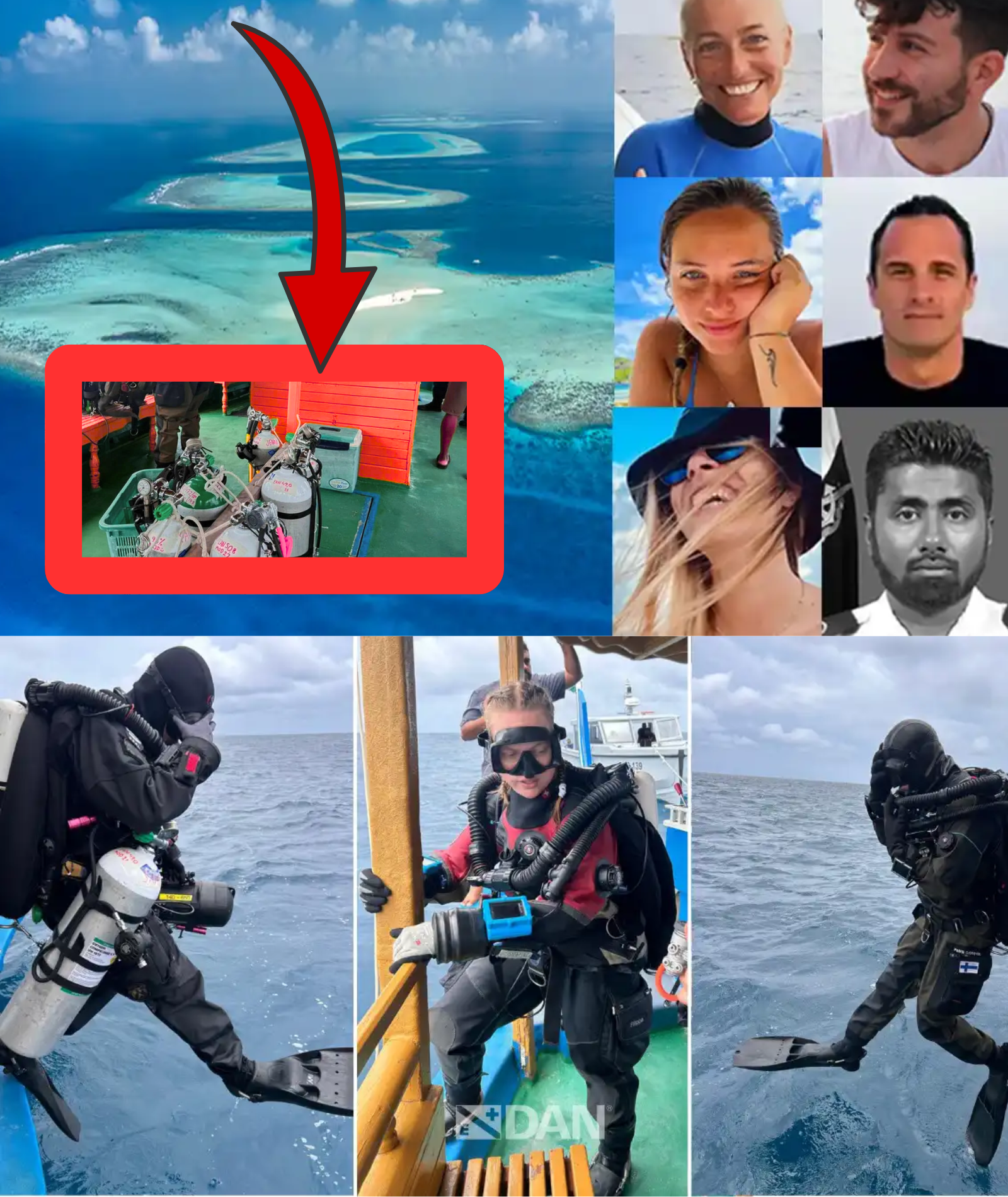 SHOCKING DEVELOPMENT in the case of 5 divers who died inside a Maldives cave: All oxygen tanks were found to contain toxic gas, raising suspicions that someone may be behind the tragedy